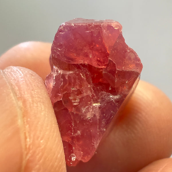 Mahenge Spinel Crystal, 14.19ct, Tanzania, Untreated Unheated. Gem Portion.
