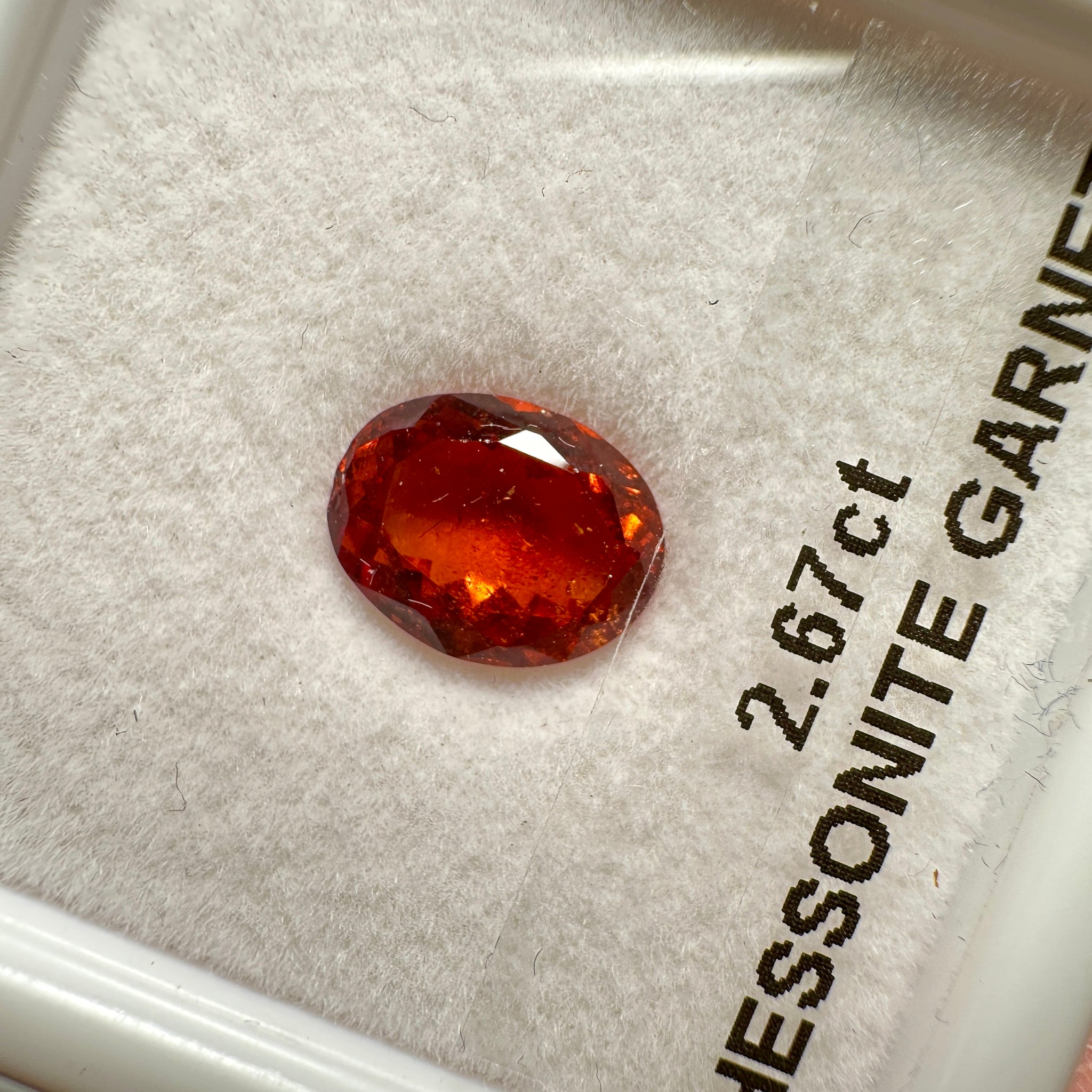 Hessonite Garnet, 2.67ct, Untreated Unheated, native cut