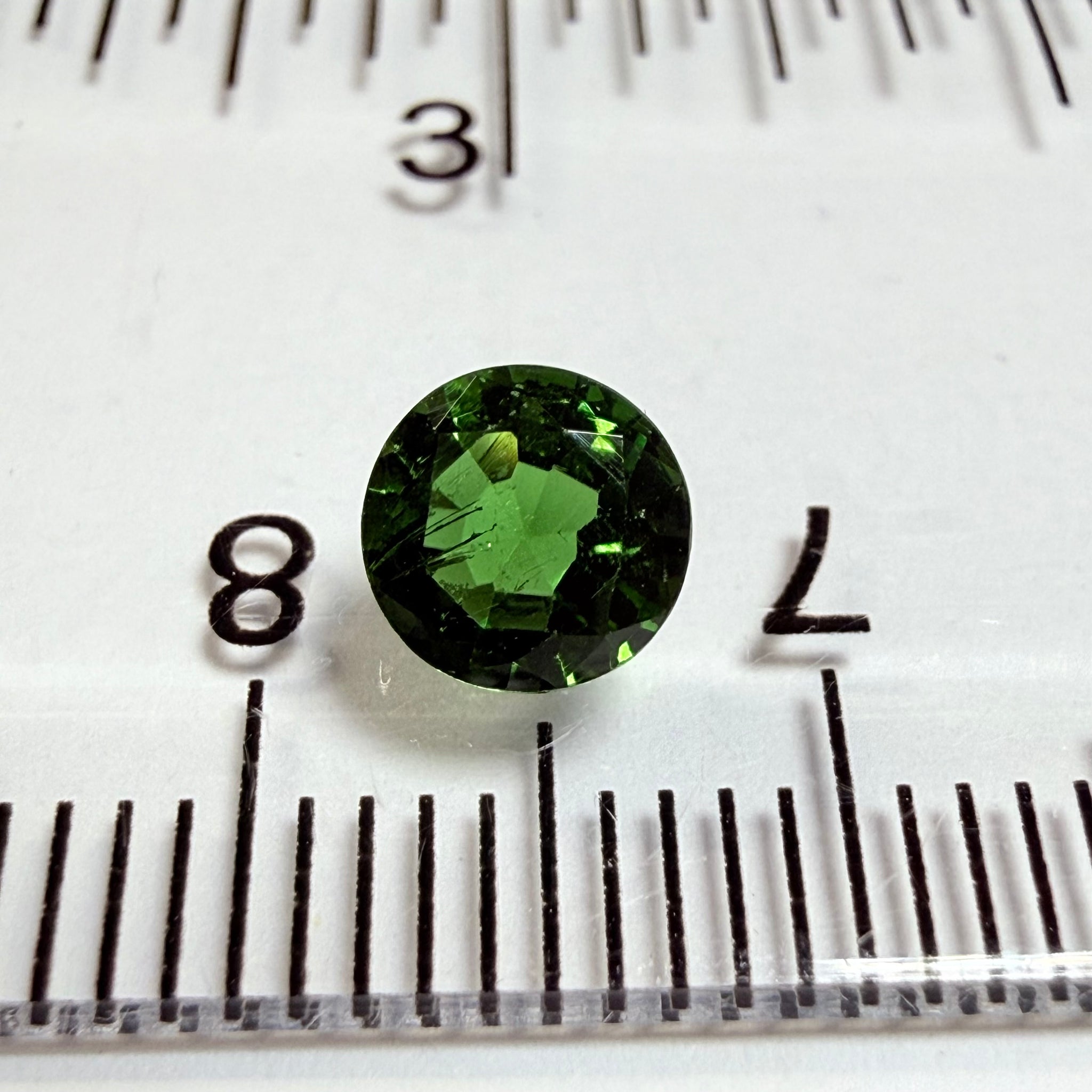 Chrome Tourmaline, 0.67ct, Tanzania, Untreated Unheated, native cut