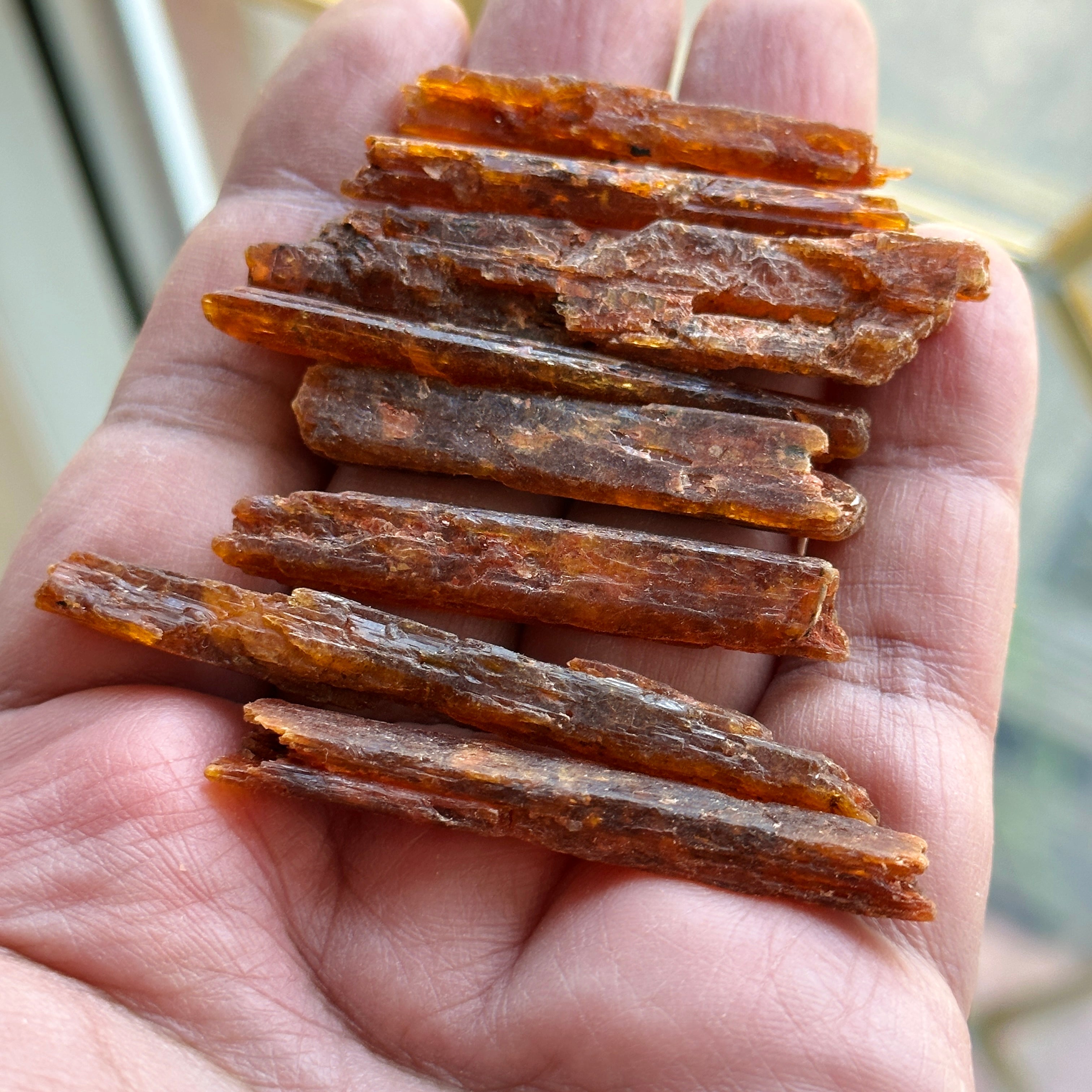 Orange Kyanite, Tanzania, Large Sizes, per piece blind pour
