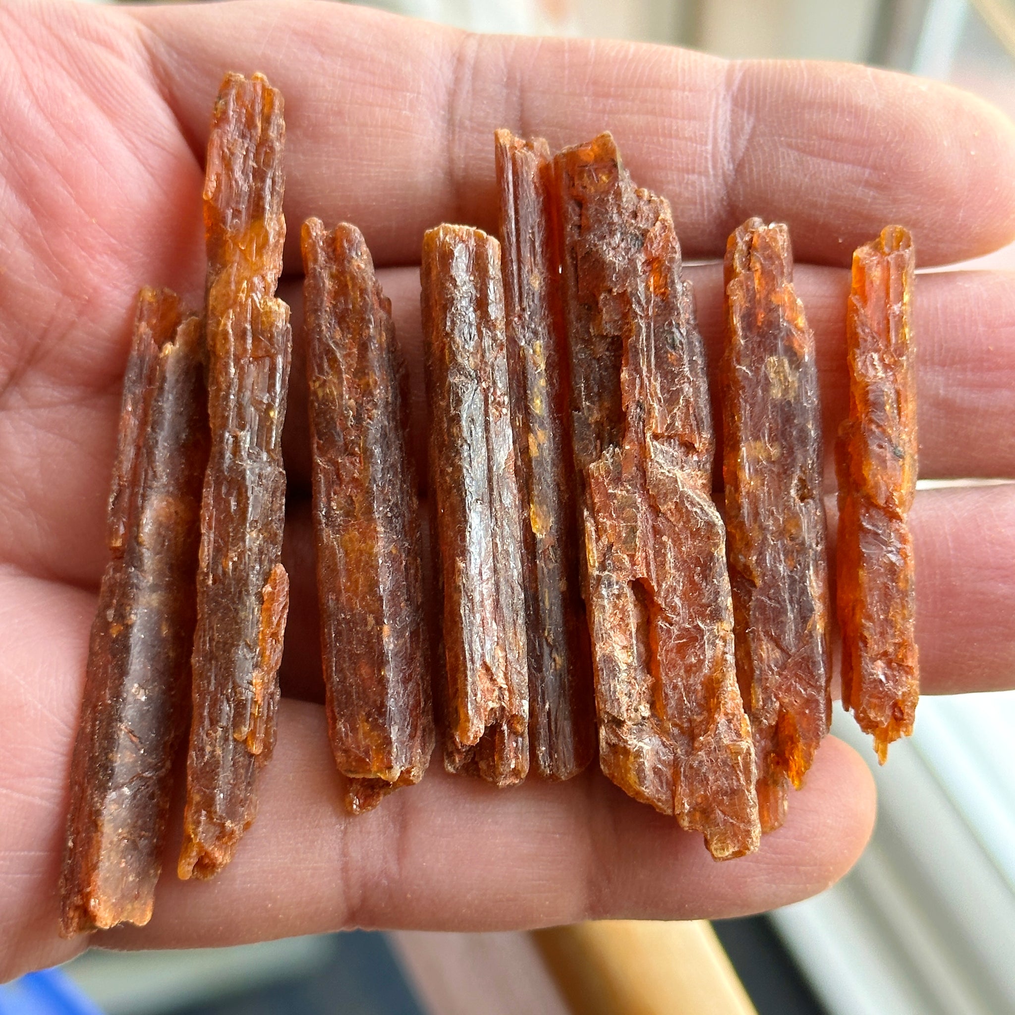 Orange Kyanite, Tanzania, Large Sizes, per piece blind pour