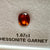 Hessonite Garnet, 1.67ct, Untreated Unheated, native cut