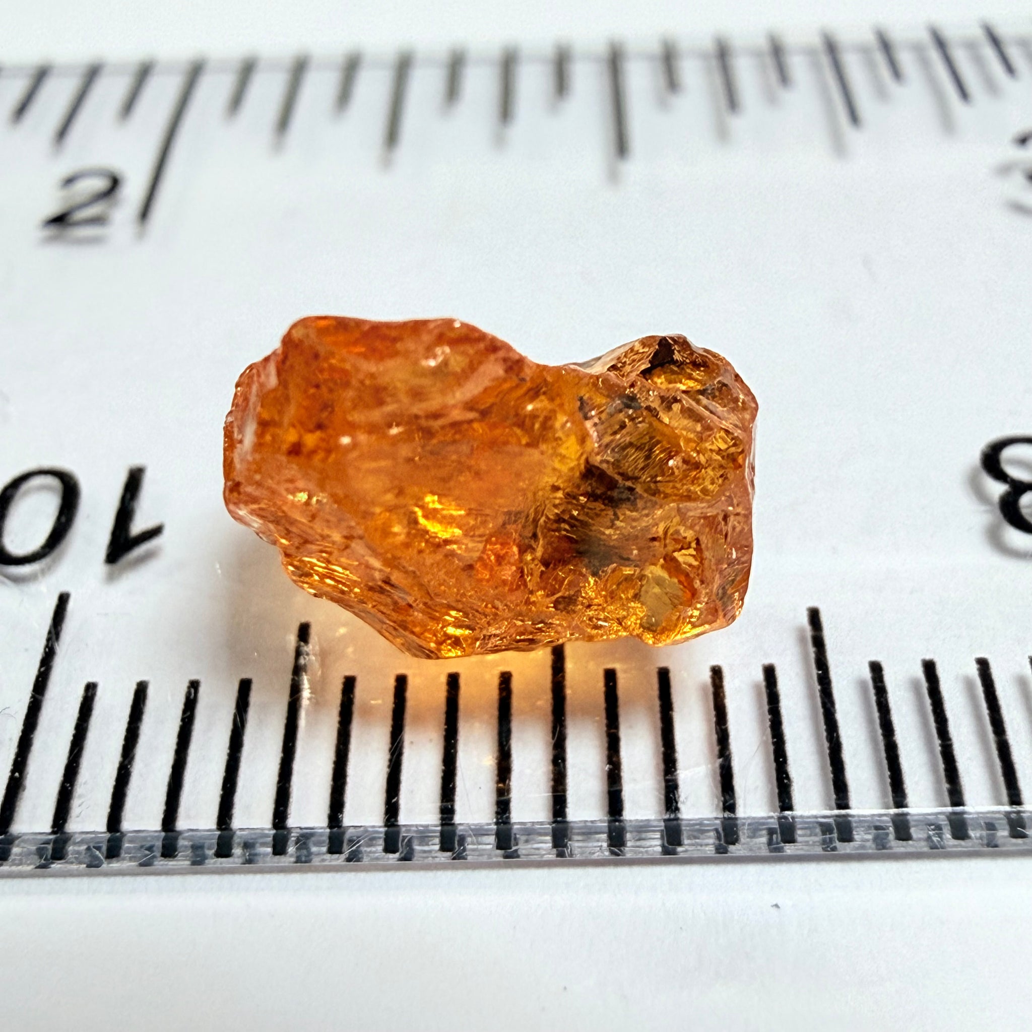 Mandarin Garnet, 4.03ct, Loliondo, Tanzania, Untreated Unheated. Cab grade rough or set it in jewellery as is