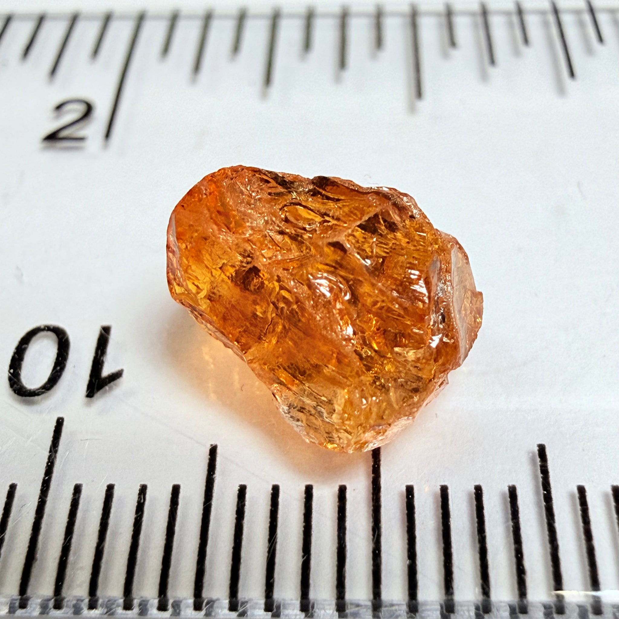 Mandarin Garnet, 4.03ct, Loliondo, Tanzania, Untreated Unheated. Cab grade rough or set it in jewellery as is