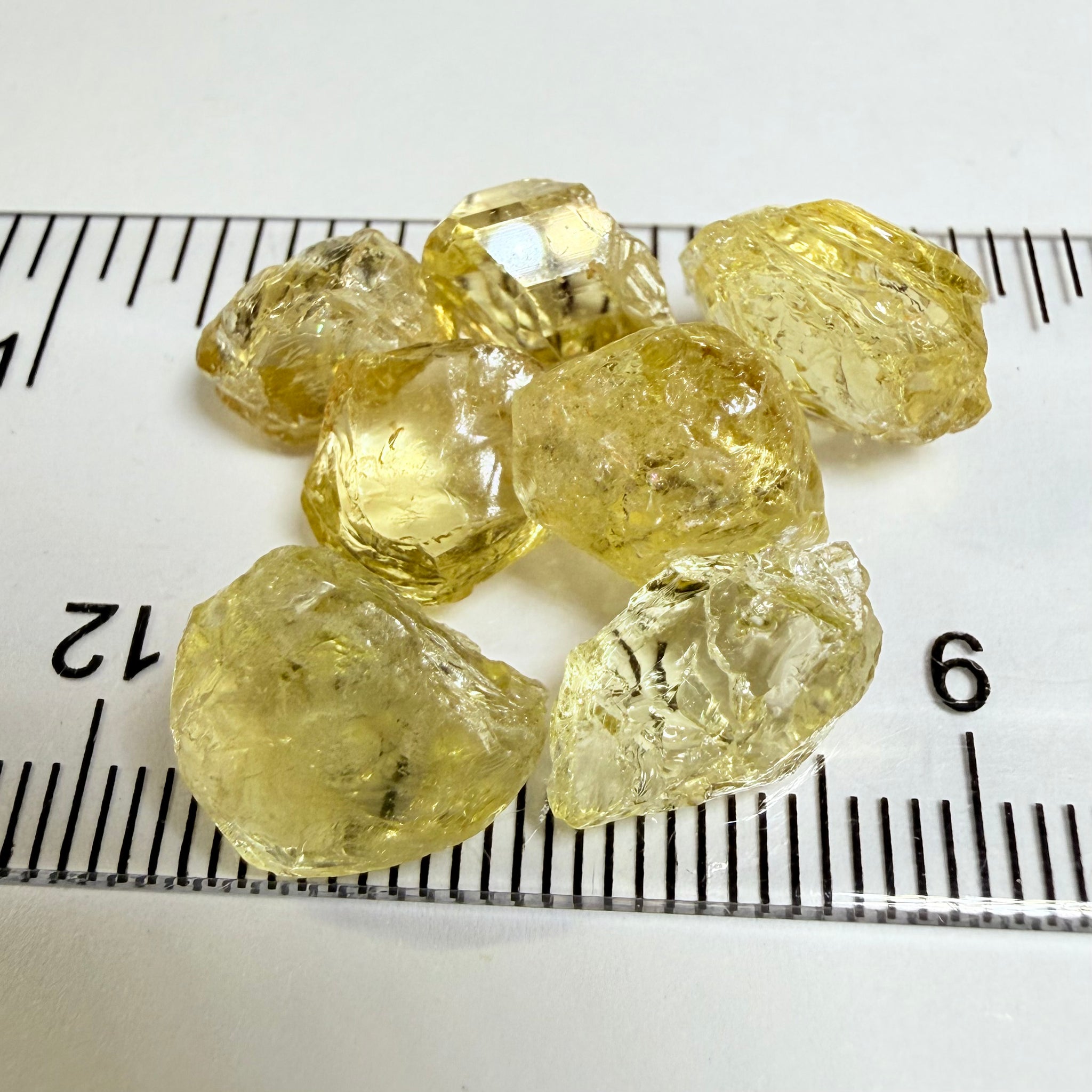 Yellow Tourmaline Lot, 30.38ct, Tanzania, Untreated Unheated. Included stones but great for setting in jewellery as is