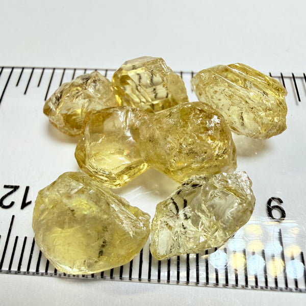 Yellow Tourmaline Lot, 30.38ct, Tanzania, Untreated Unheated. Included stones but great for setting in jewellery as is