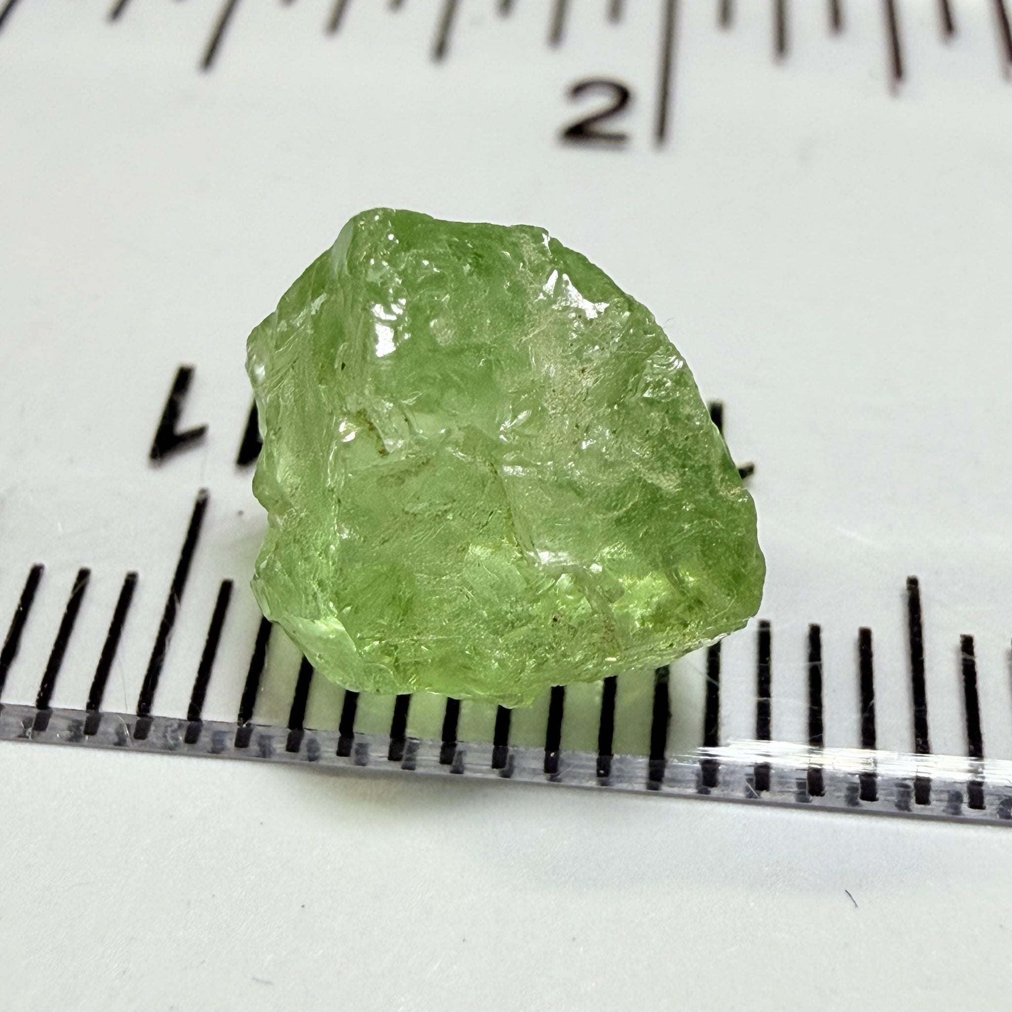 Tsavorite Garnet, 4.94ct, Kenya, Untreated Unheated. Inclusions cracks and veils inside, great for cabbing and setting as is in jewellery