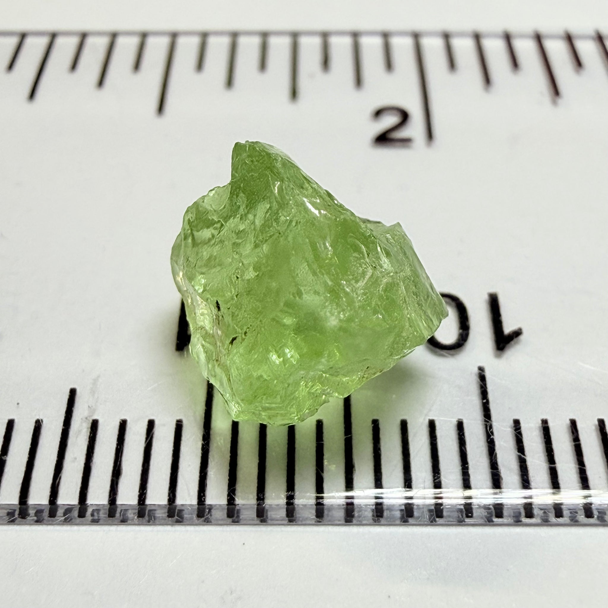 Tsavorite Garnet, 4.94ct, Kenya, Untreated Unheated. Inclusions cracks and veils inside, great for cabbing and setting as is in jewellery