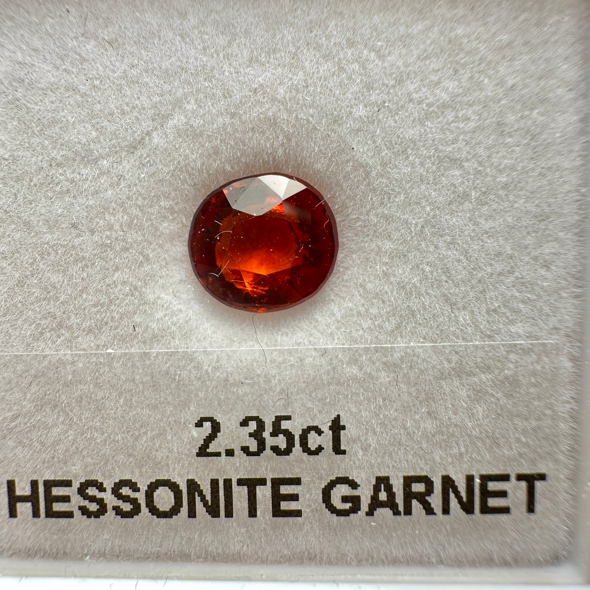 Hessonite Garnet, 2.35ct, Untreated Unheated, native cut