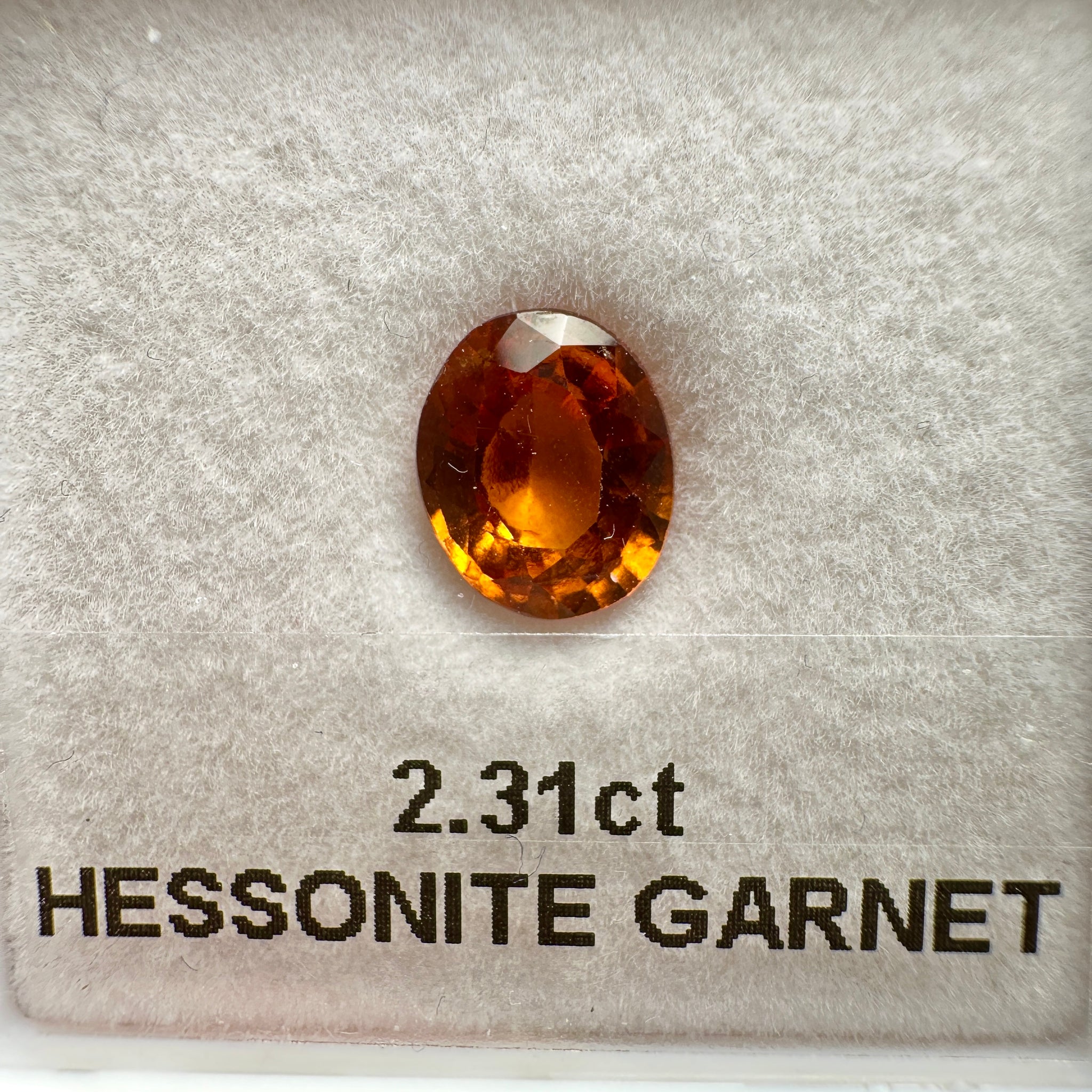 Hessonite Garnet, 2.31ct, Untreated Unheated, native cut