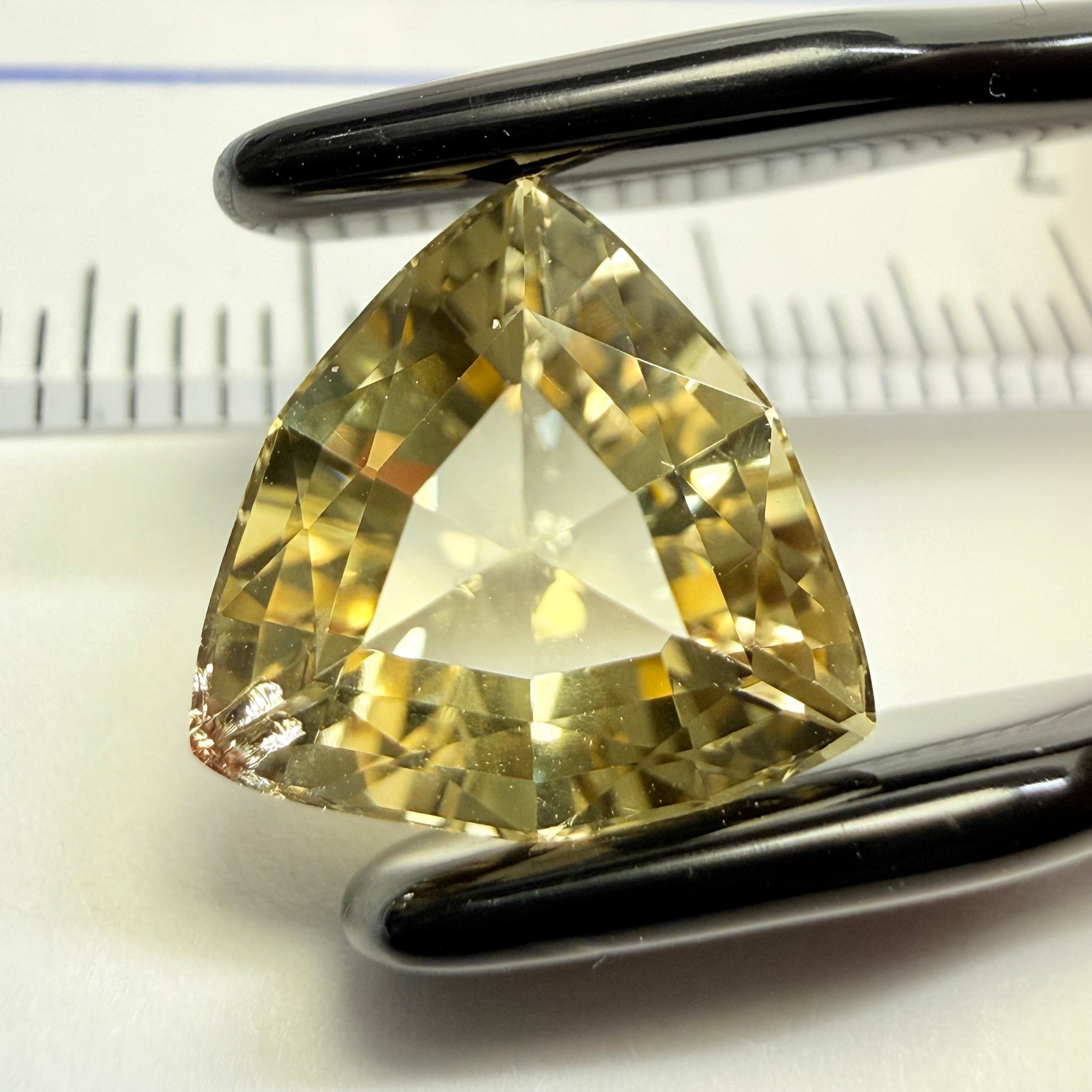 Scapolite, 3.85ct, Tanzania, Untreated, Unheated, slight dent on a pavilion facet