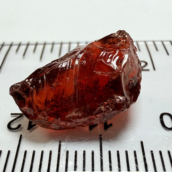 Umba Garnet, 12.19ct, Tanzania, Untreated Unheated, Slight spots and inclusions on the outside that will need to be worked around, see backlit pics