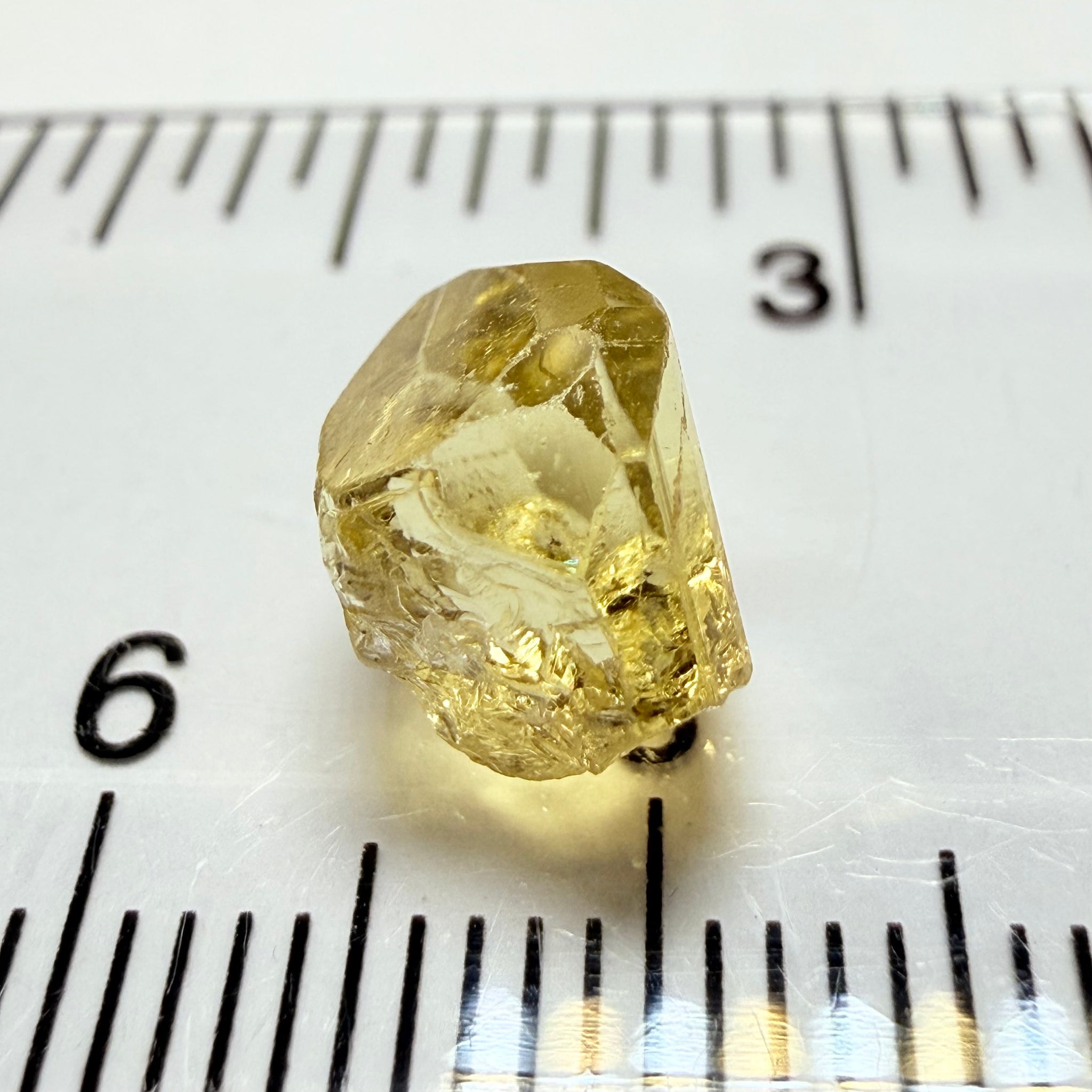 Yellow Tourmaline, 3.88ct, Tanzania, Untreated Unheated, vvs-if