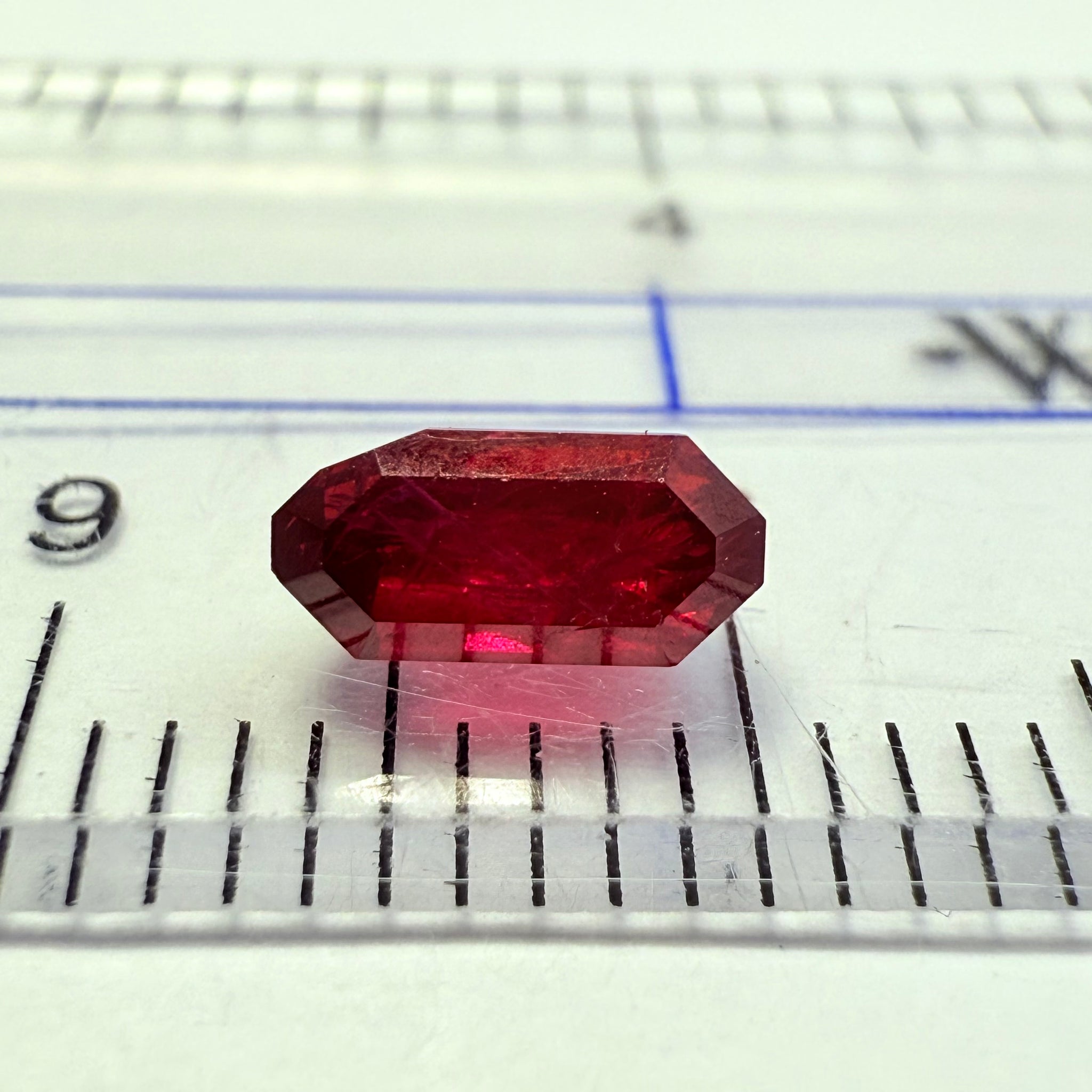Ruby 0.88ct, Tanzania, Untreated Unheated. Native cut, large pavilion, great for a high setting