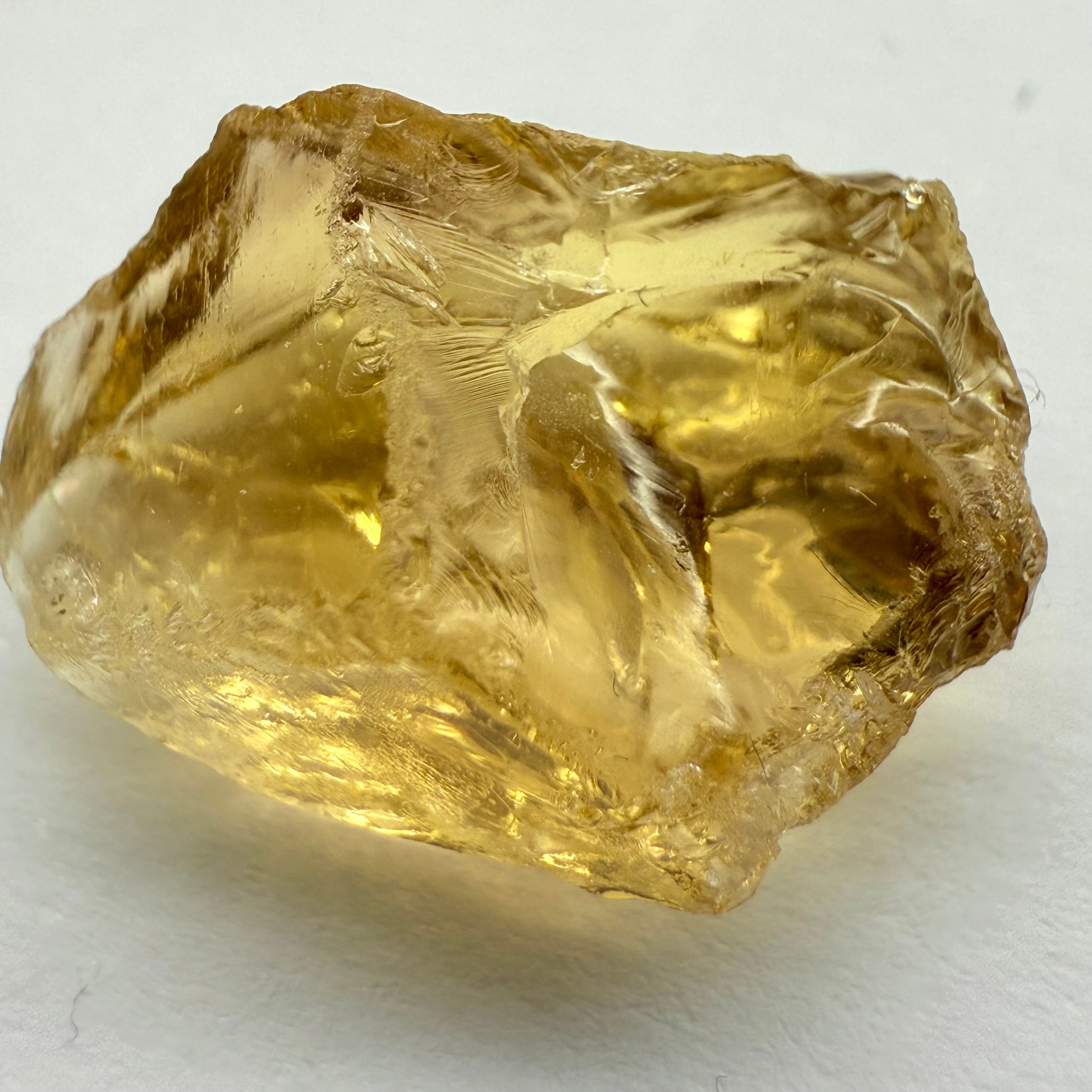 Citrine, 16.32ct, Zambia, Untreated Unheated, See shape, slight crack on skin going in 2mm, rest is VVS-IF