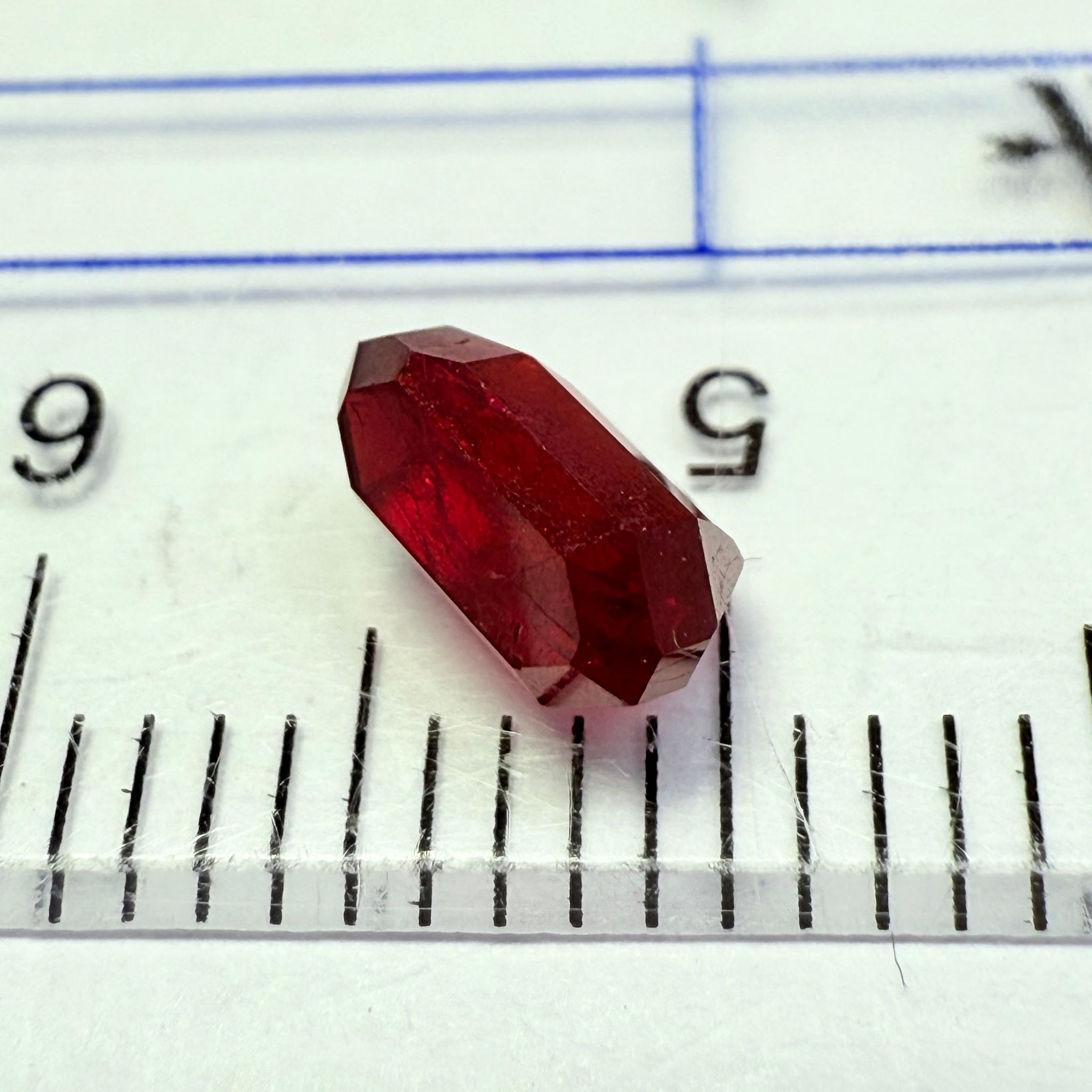 Ruby 0.88ct, Tanzania, Untreated Unheated. Native cut, large pavilion, great for a high setting