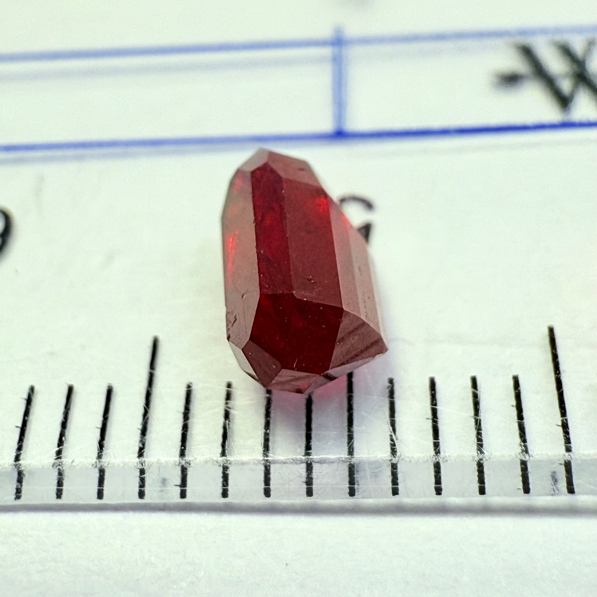 Ruby 0.88ct, Tanzania, Untreated Unheated. Native cut, large pavilion, great for a high setting