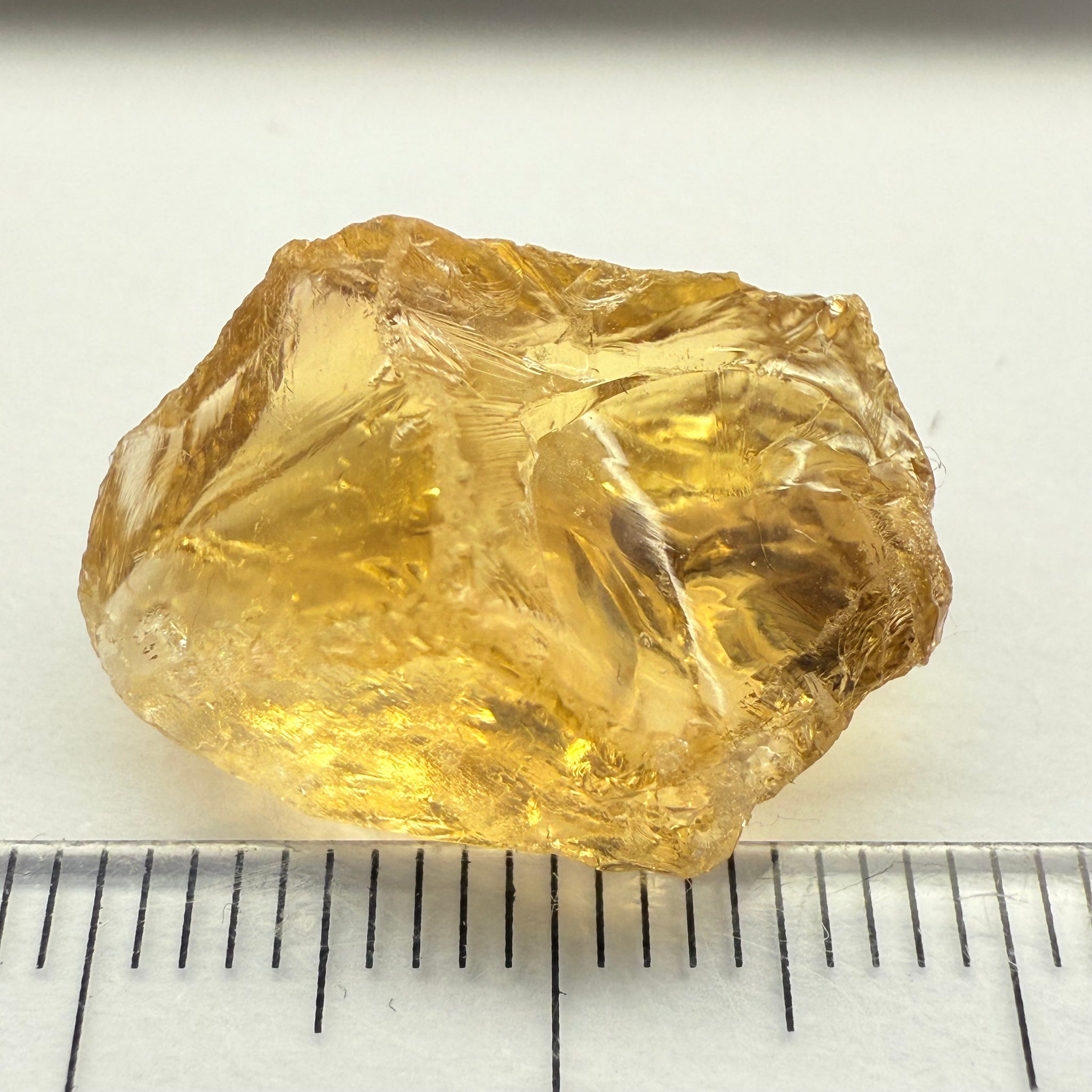 Citrine, 16.32ct, Zambia, Untreated Unheated, See shape, slight crack on skin going in 2mm, rest is VVS-IF