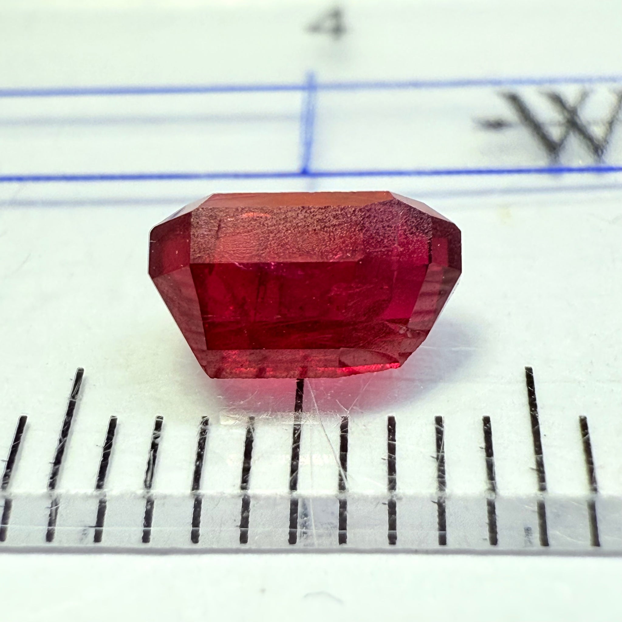 Ruby 0.88ct, Tanzania, Untreated Unheated. Native cut, large pavilion, great for a high setting