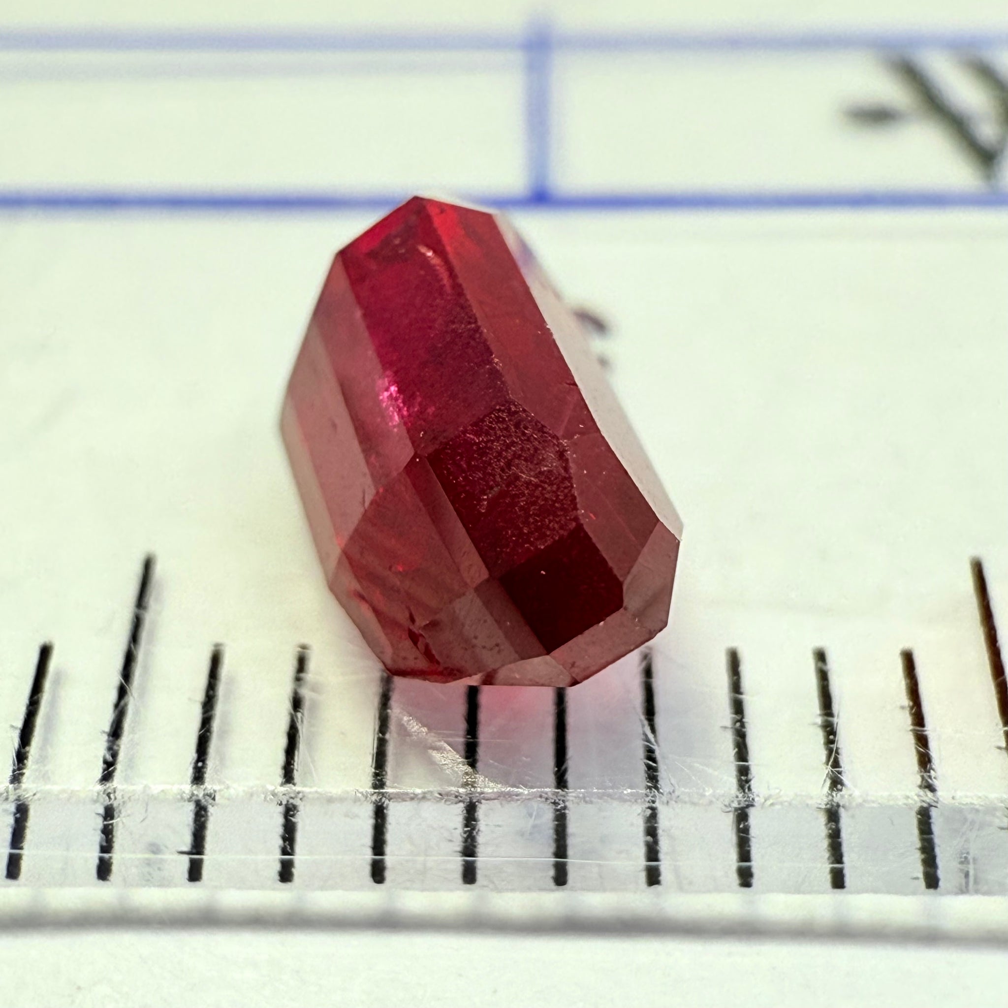 Ruby 0.88ct, Tanzania, Untreated Unheated. Native cut, large pavilion, great for a high setting