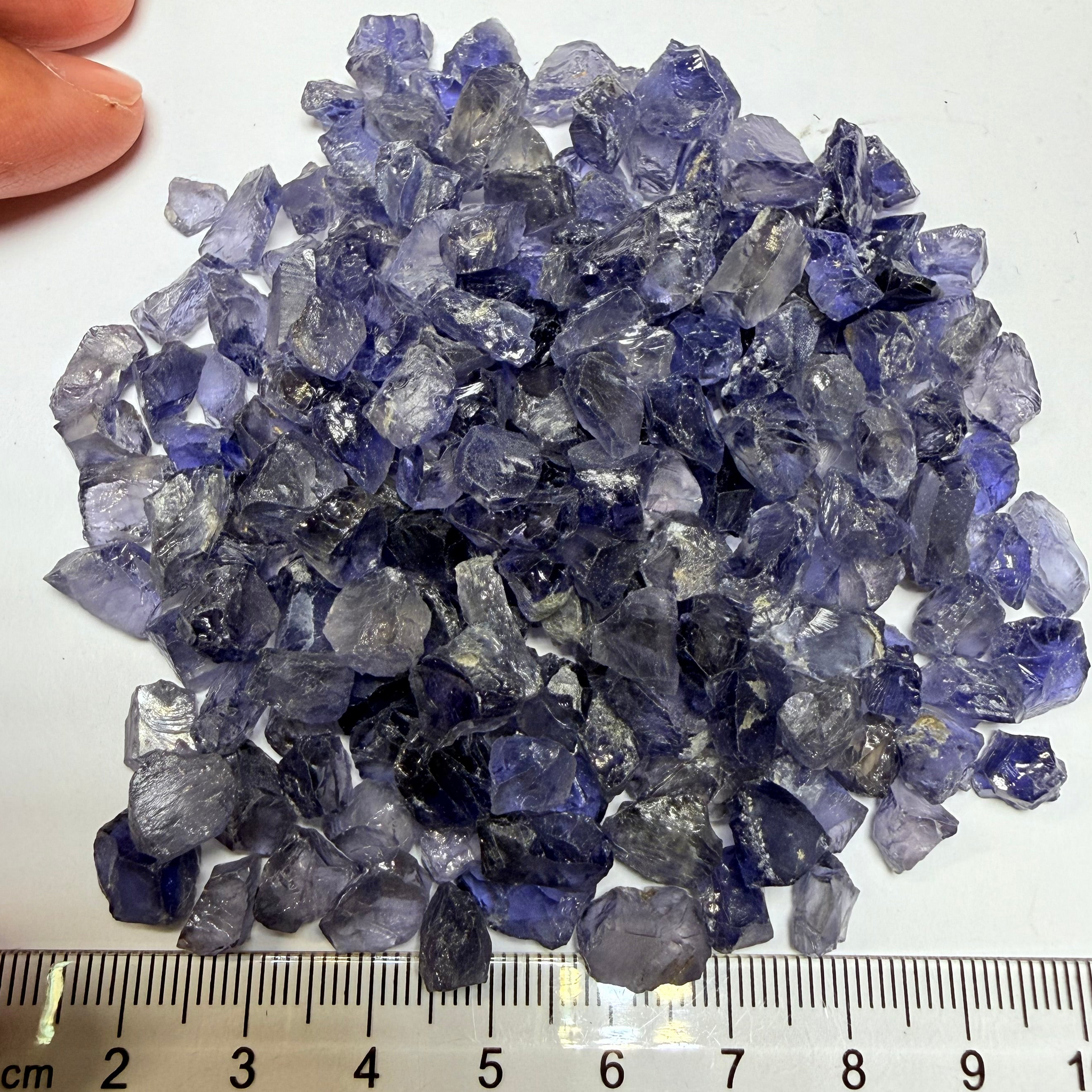 Iolite, 425.00ct Lot, Babati, Tanzania, Untreated Unheated, Very slightly to slightly included, 2.20ct average size