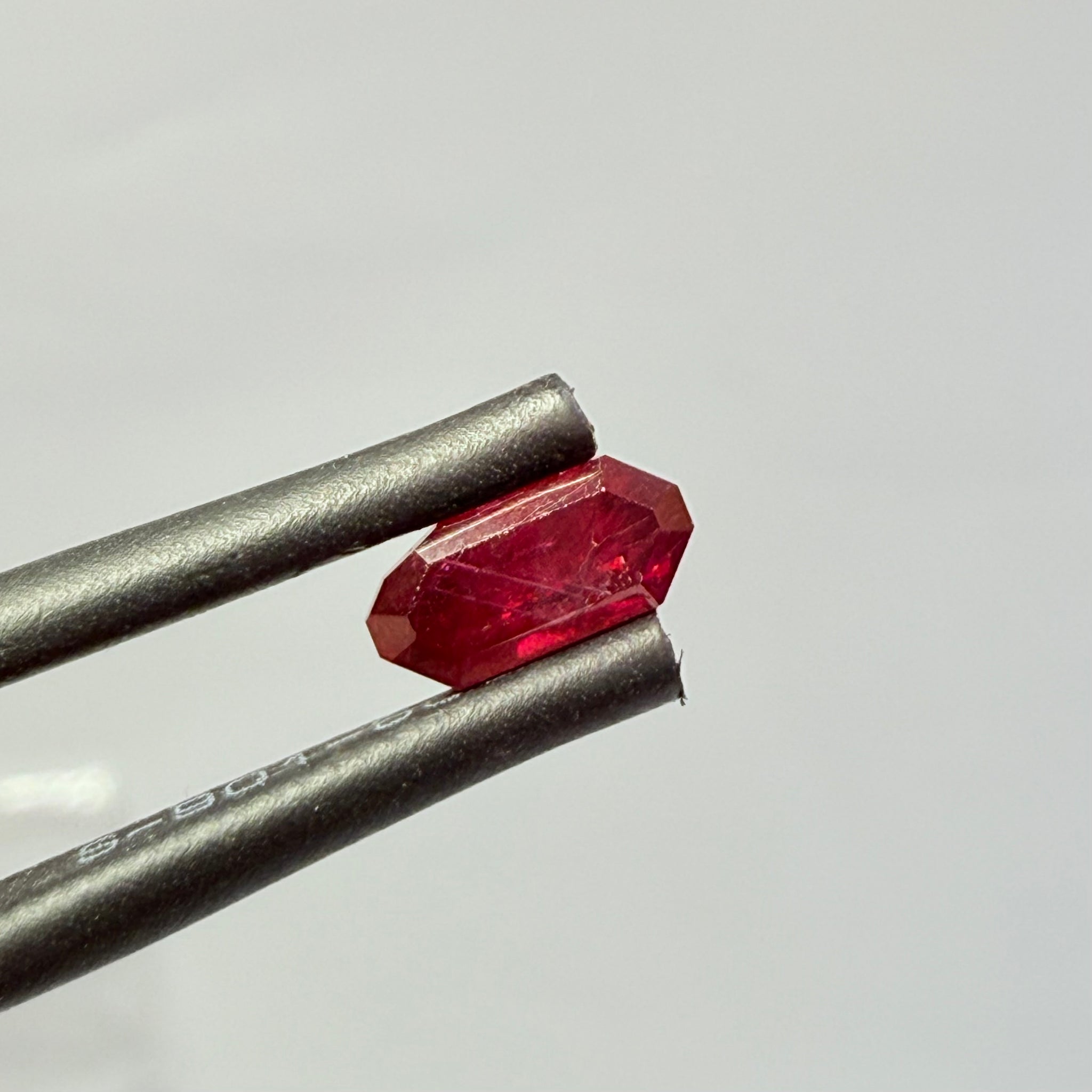 Ruby 0.88ct, Tanzania, Untreated Unheated. Native cut, large pavilion, great for a high setting