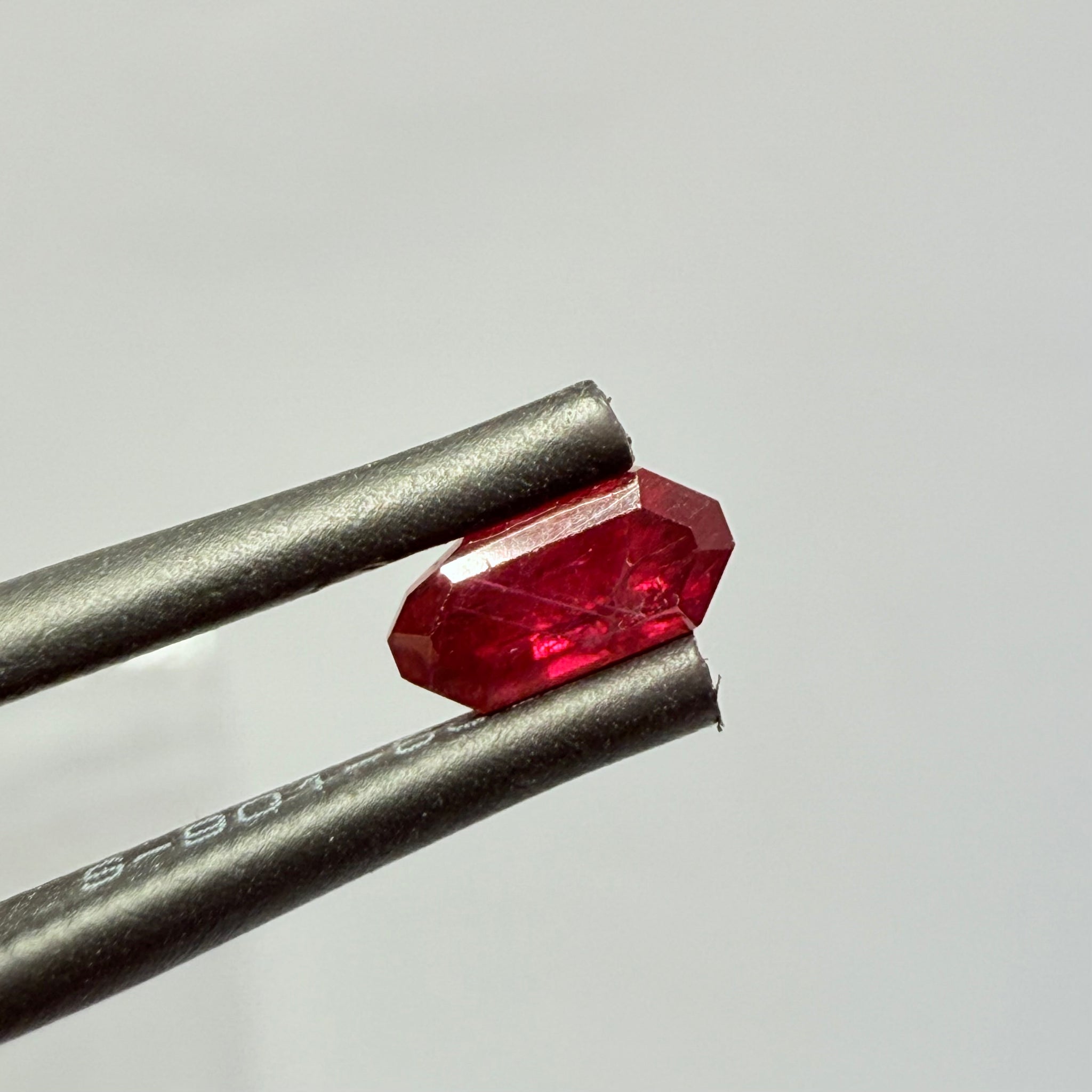 Ruby 0.88ct, Tanzania, Untreated Unheated. Native cut, large pavilion, great for a high setting