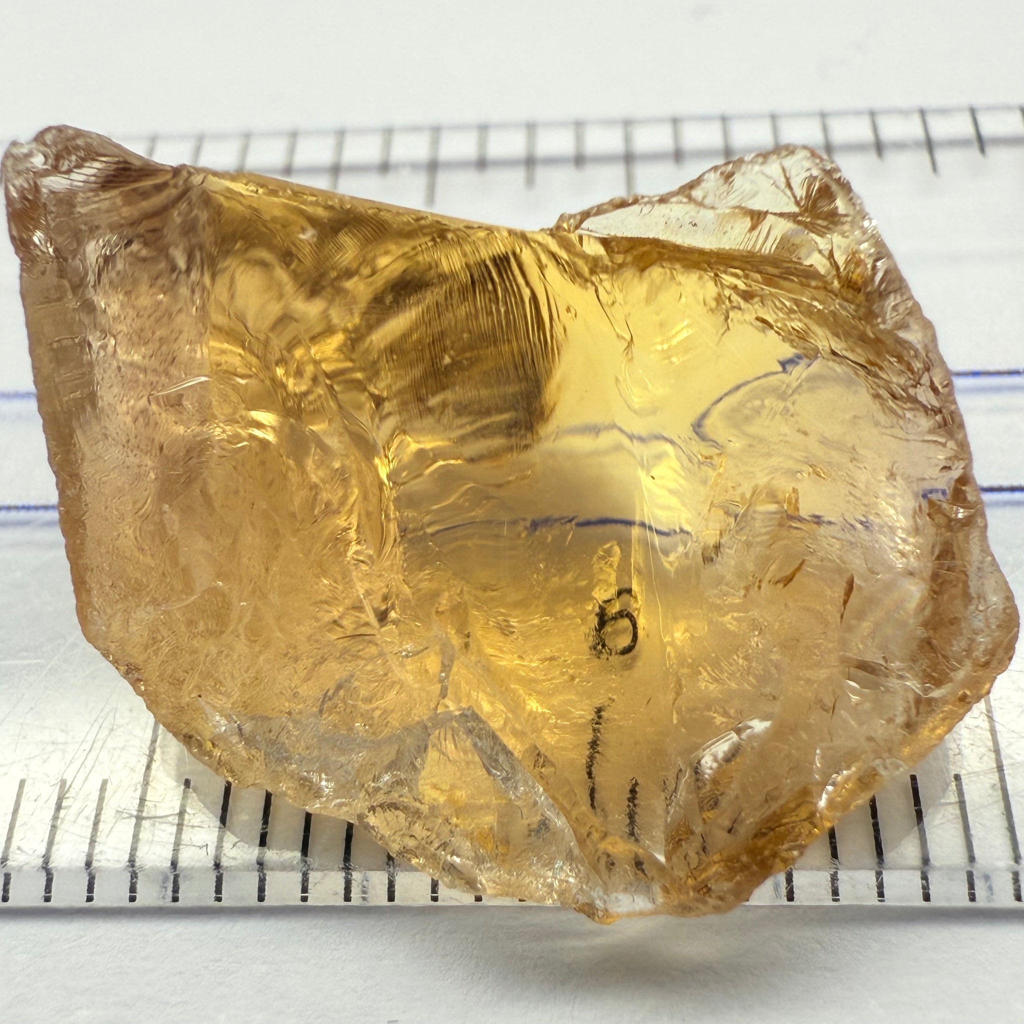 Citrine, 19.63ct, Zambia, Untreated Unheated, flat shape, see pics, VVS-IF