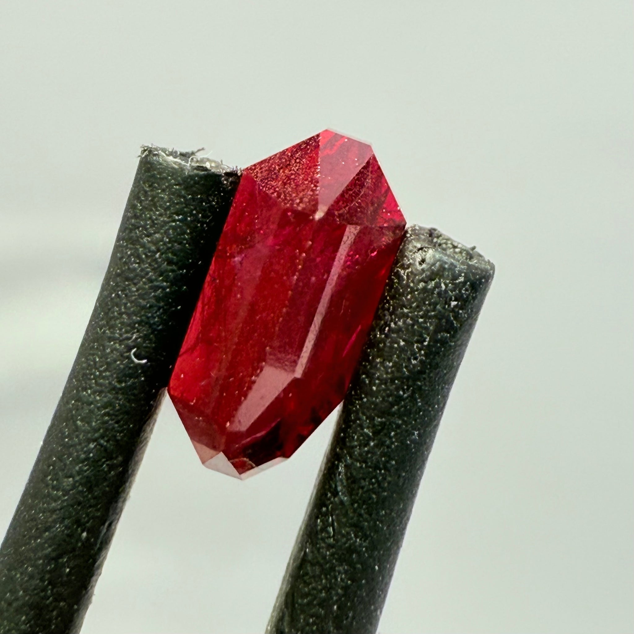 Ruby 0.88ct, Tanzania, Untreated Unheated. Native cut, large pavilion, great for a high setting