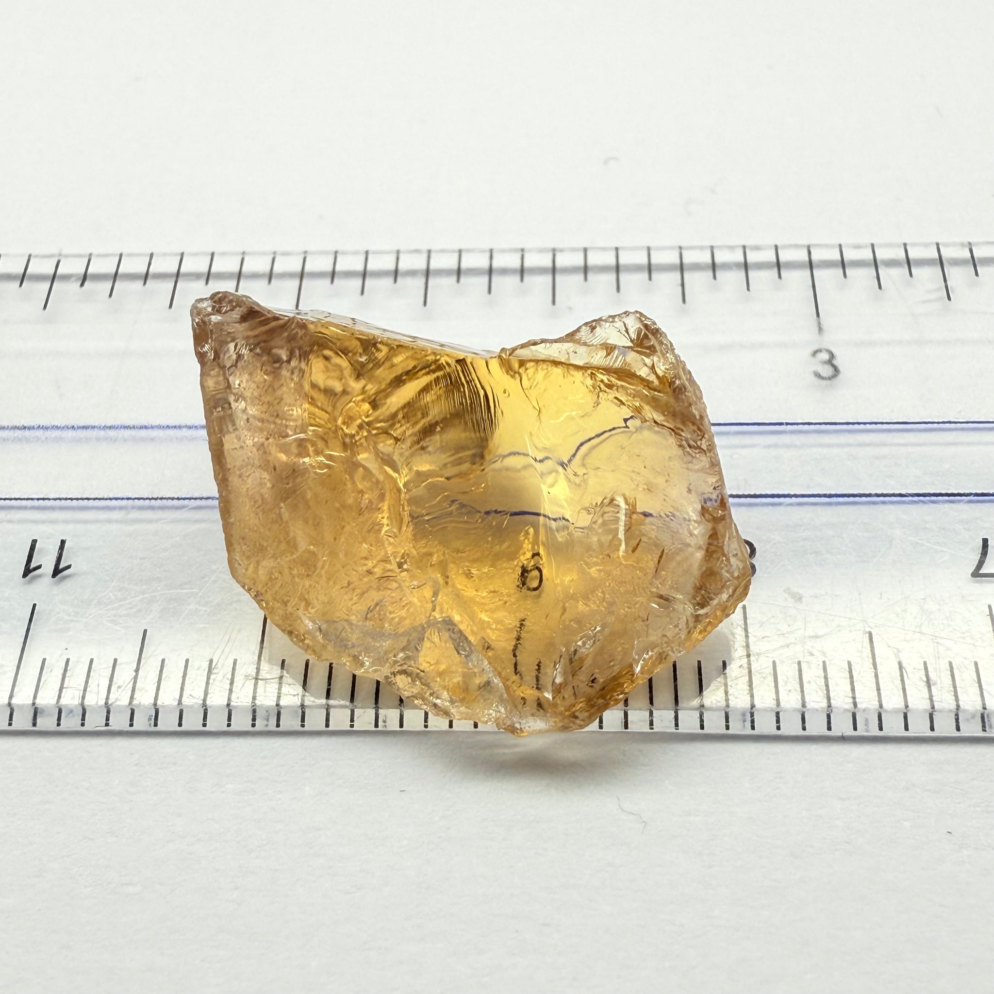Citrine, 19.63ct, Zambia, Untreated Unheated, flat shape, see pics, VVS-IF