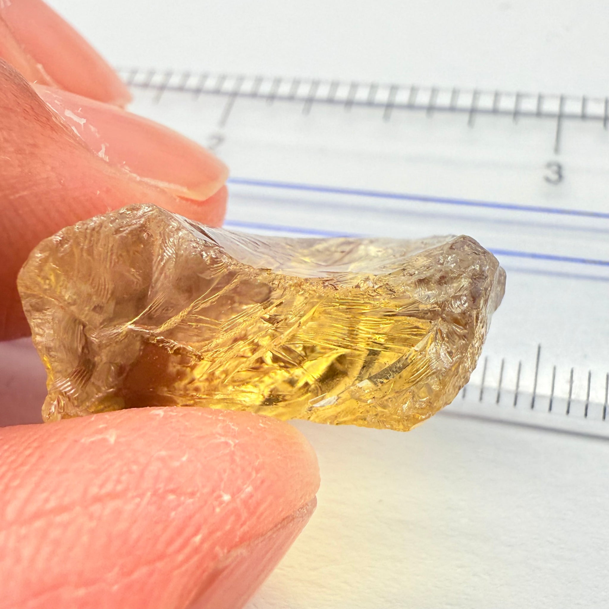 Citrine, 19.63ct, Zambia, Untreated Unheated, flat shape, see pics, VVS-IF