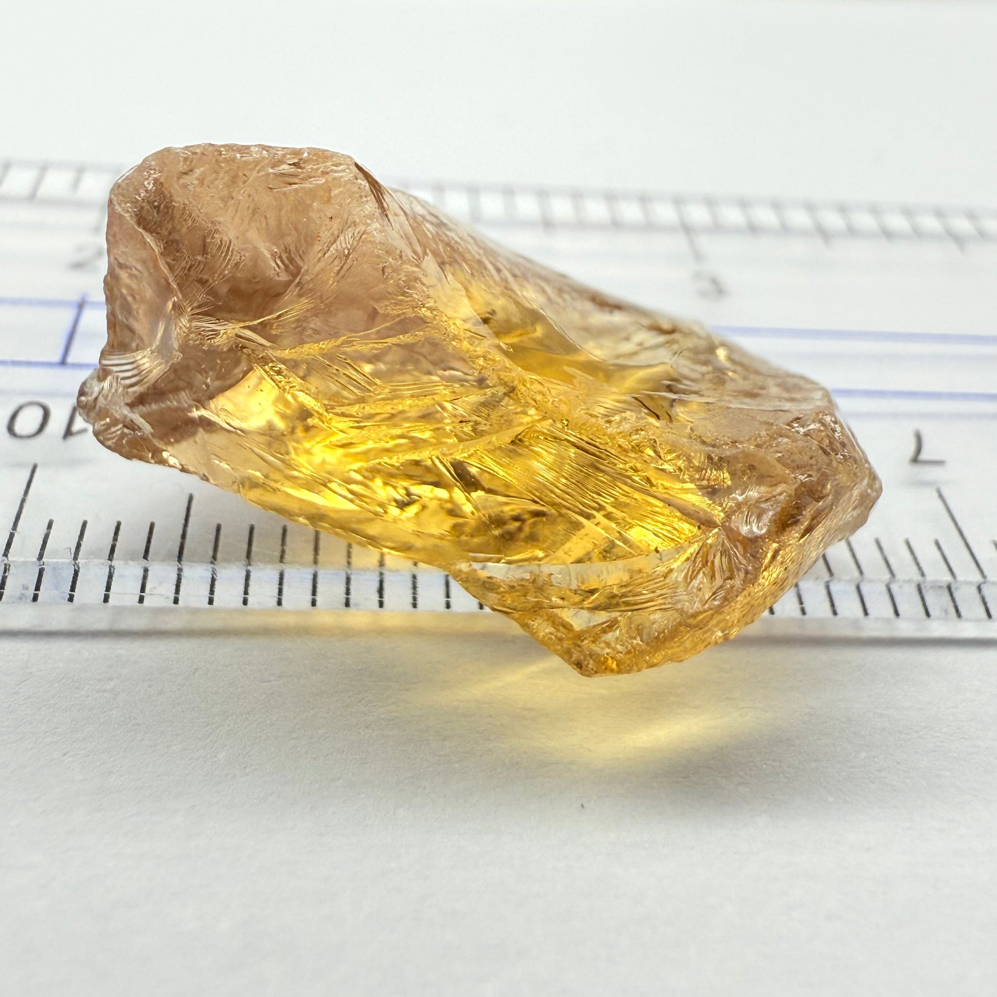 Citrine, 19.63ct, Zambia, Untreated Unheated, flat shape, see pics, VVS-IF