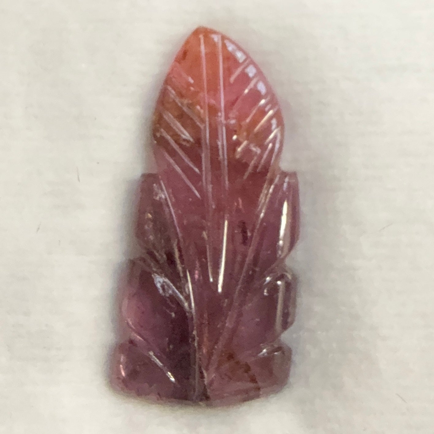 Rubellite Tourmaline Carving, 6.87ct, Congo, Untreated Unheated