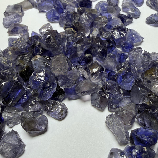 Iolite, 425.00ct Lot, Babati, Tanzania, Untreated Unheated, Very slightly to slightly included, 2.20ct average size, works out to slightly under US$1/ct