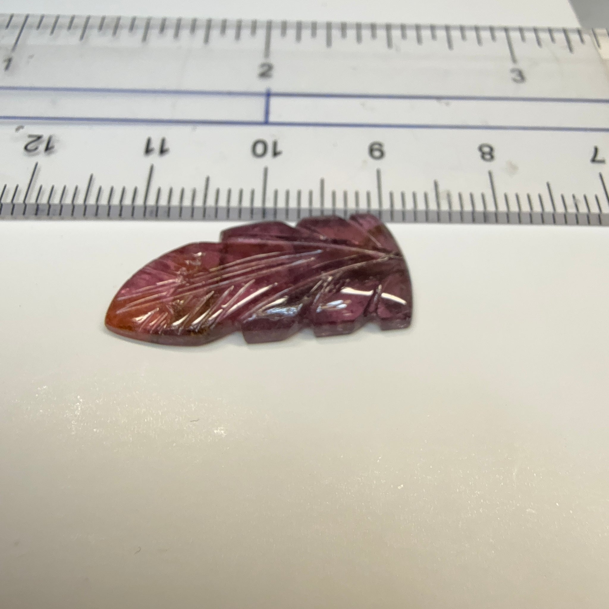 Rubellite Tourmaline Carving, 6.87ct, Congo, Untreated Unheated
