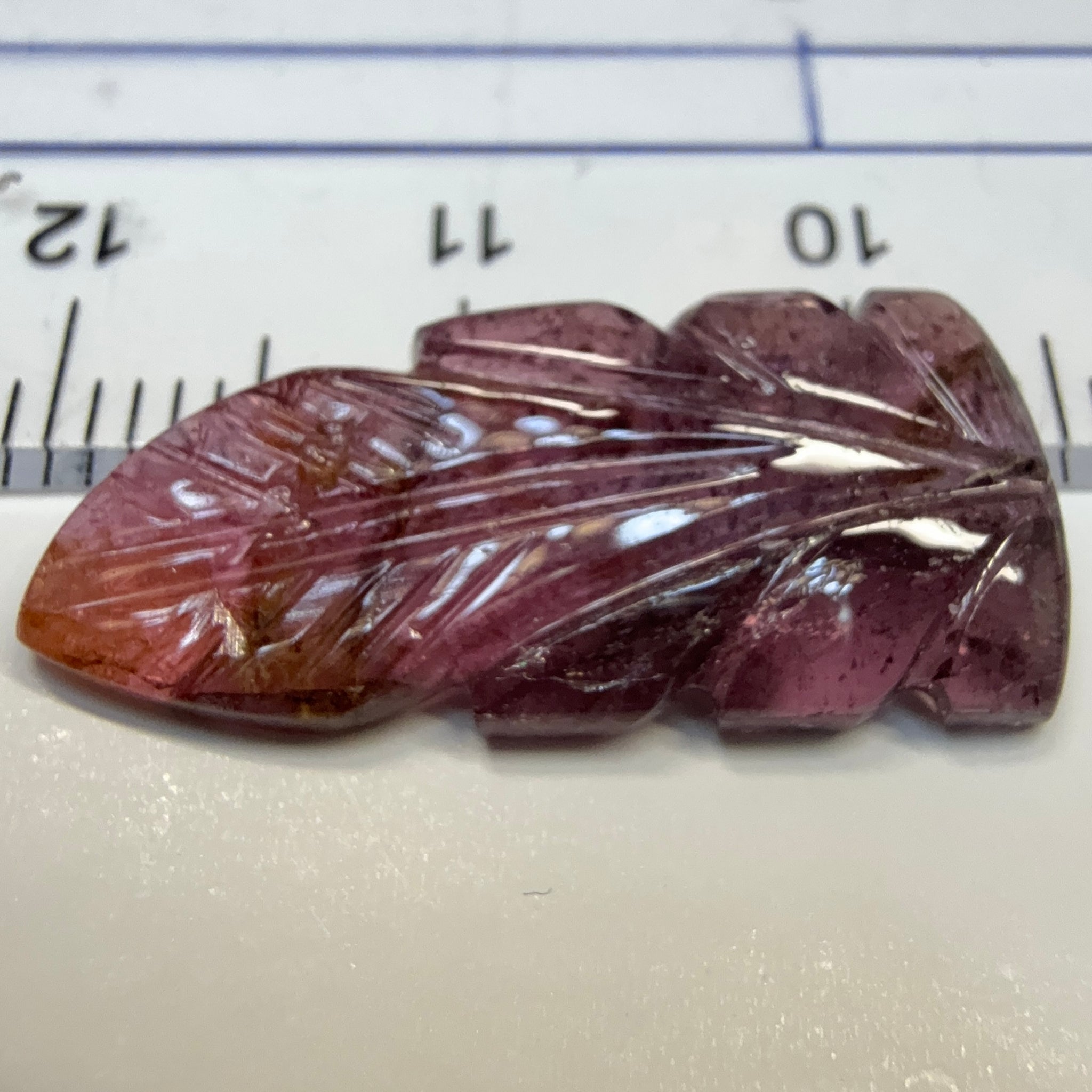 Rubellite Tourmaline Carving, 6.87ct, Congo, Untreated Unheated