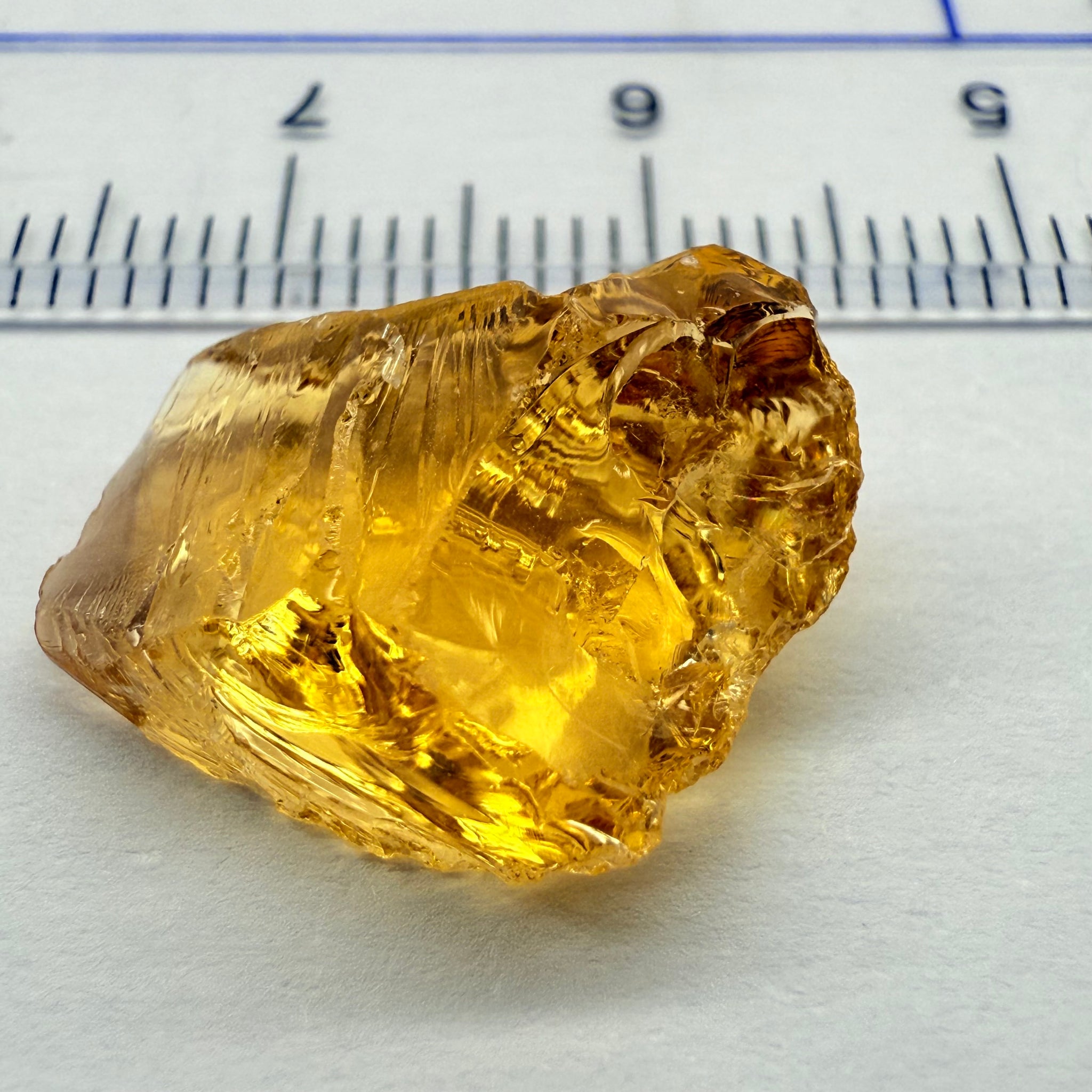 Citrine, 9.41ct, Zambia, Untreated Unheated, VVS-IF, flat shape