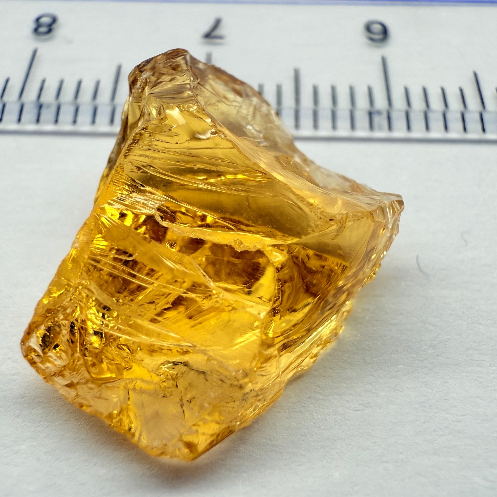 Citrine, 9.41ct, Zambia, Untreated Unheated, VVS-IF, flat shape