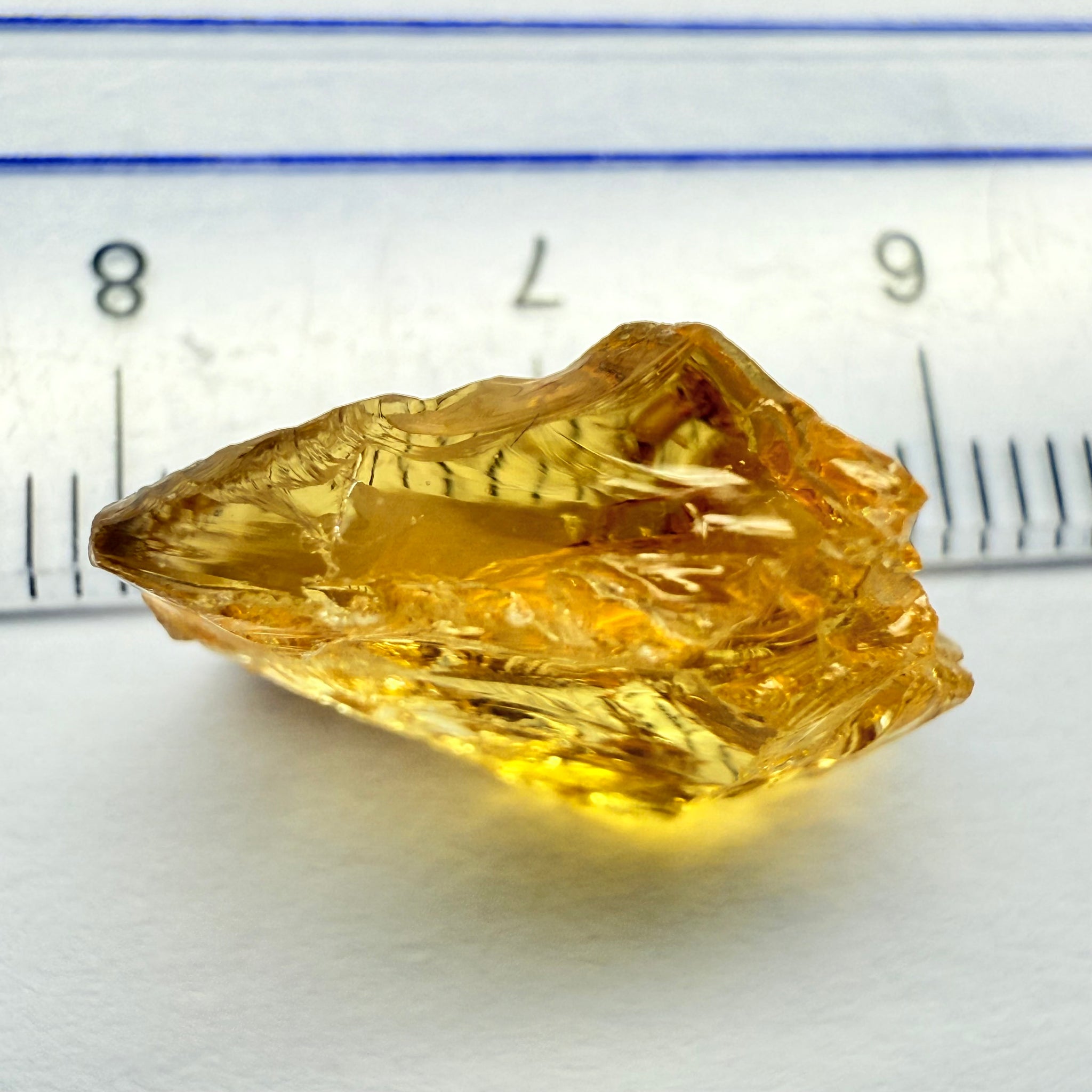 Citrine, 9.41ct, Zambia, Untreated Unheated, VVS-IF, flat shape