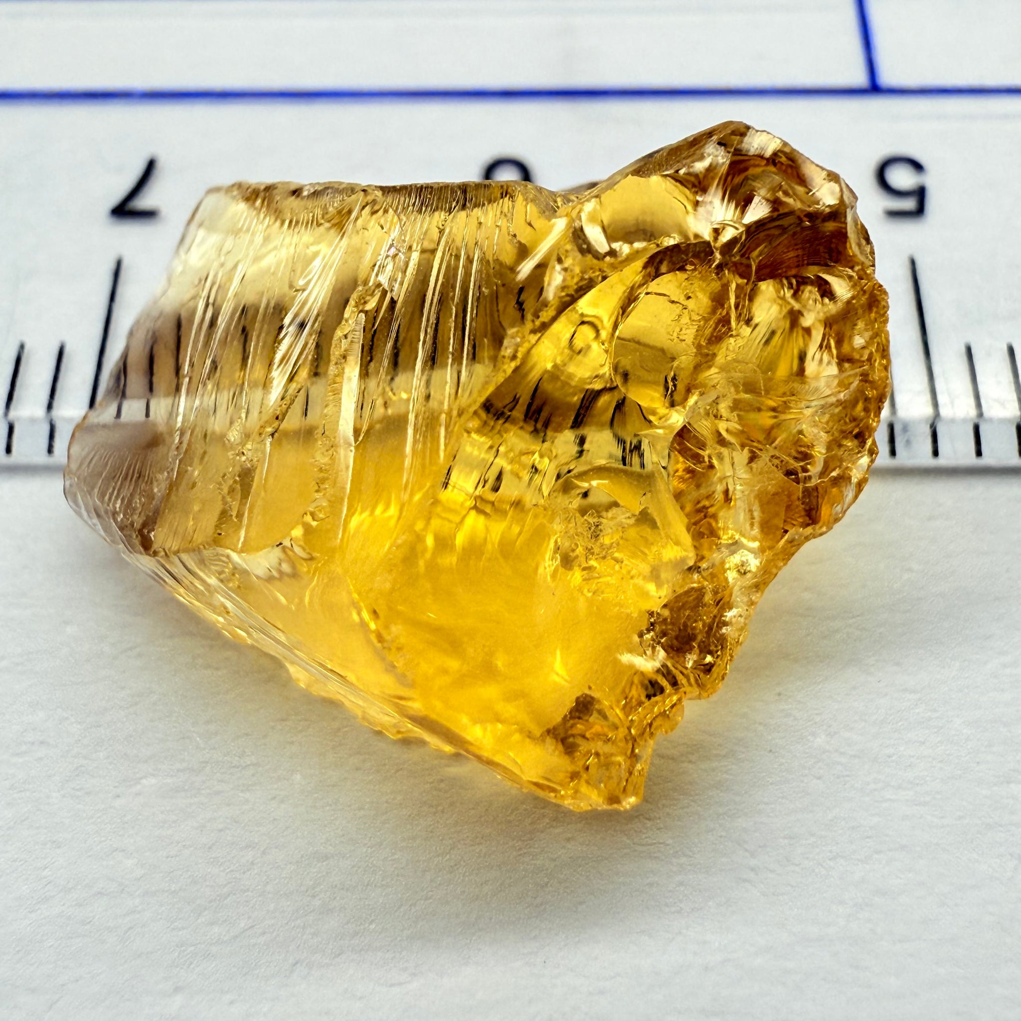 Citrine, 9.41ct, Zambia, Untreated Unheated, VVS-IF, flat shape