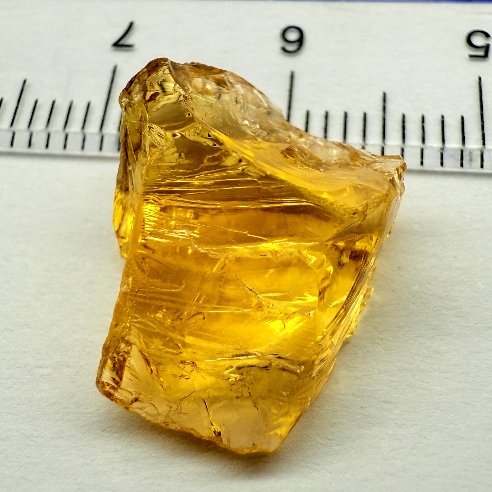 Citrine, 9.41ct, Zambia, Untreated Unheated, VVS-IF, flat shape