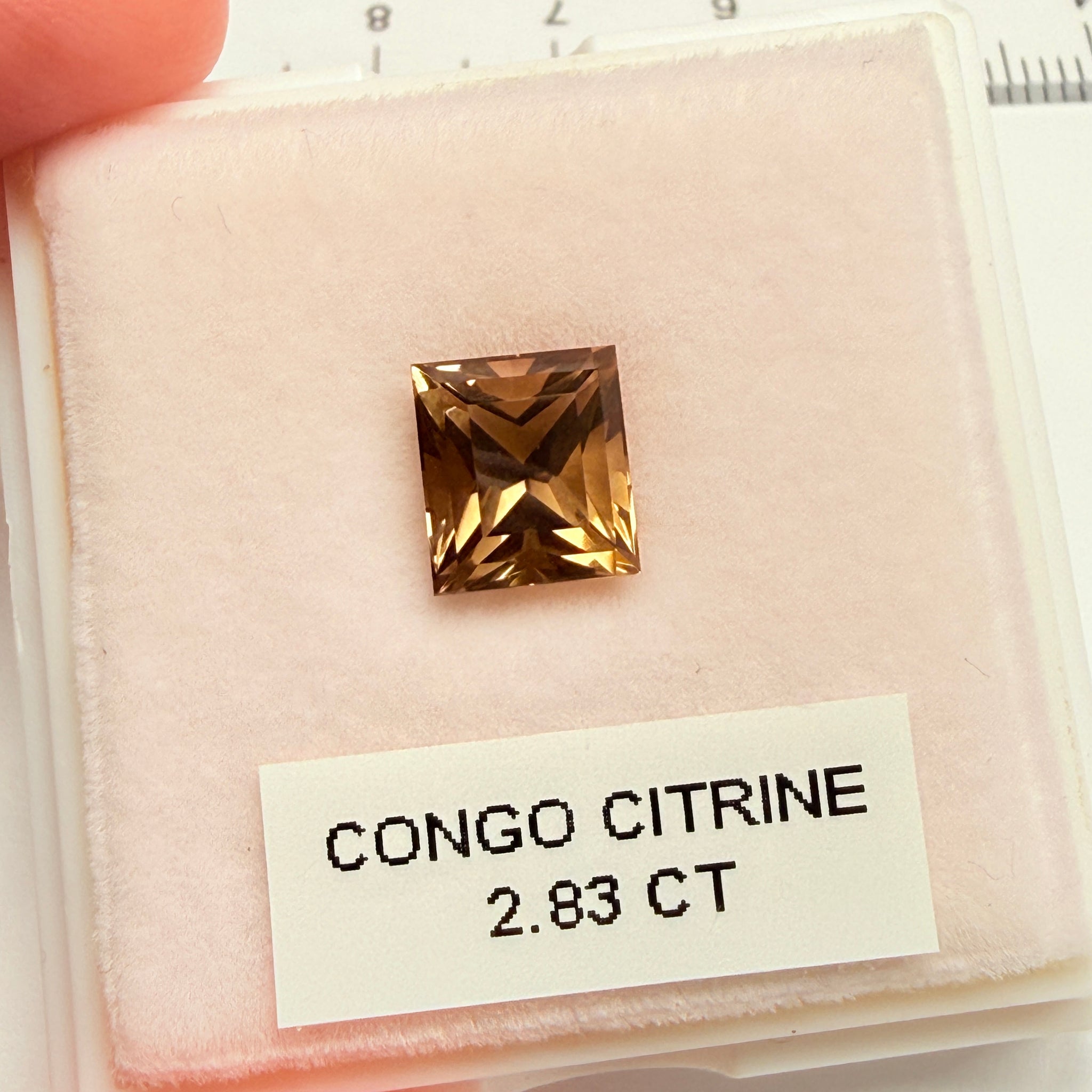 Congo Citrine, 2.83ct, Untreated Unheated