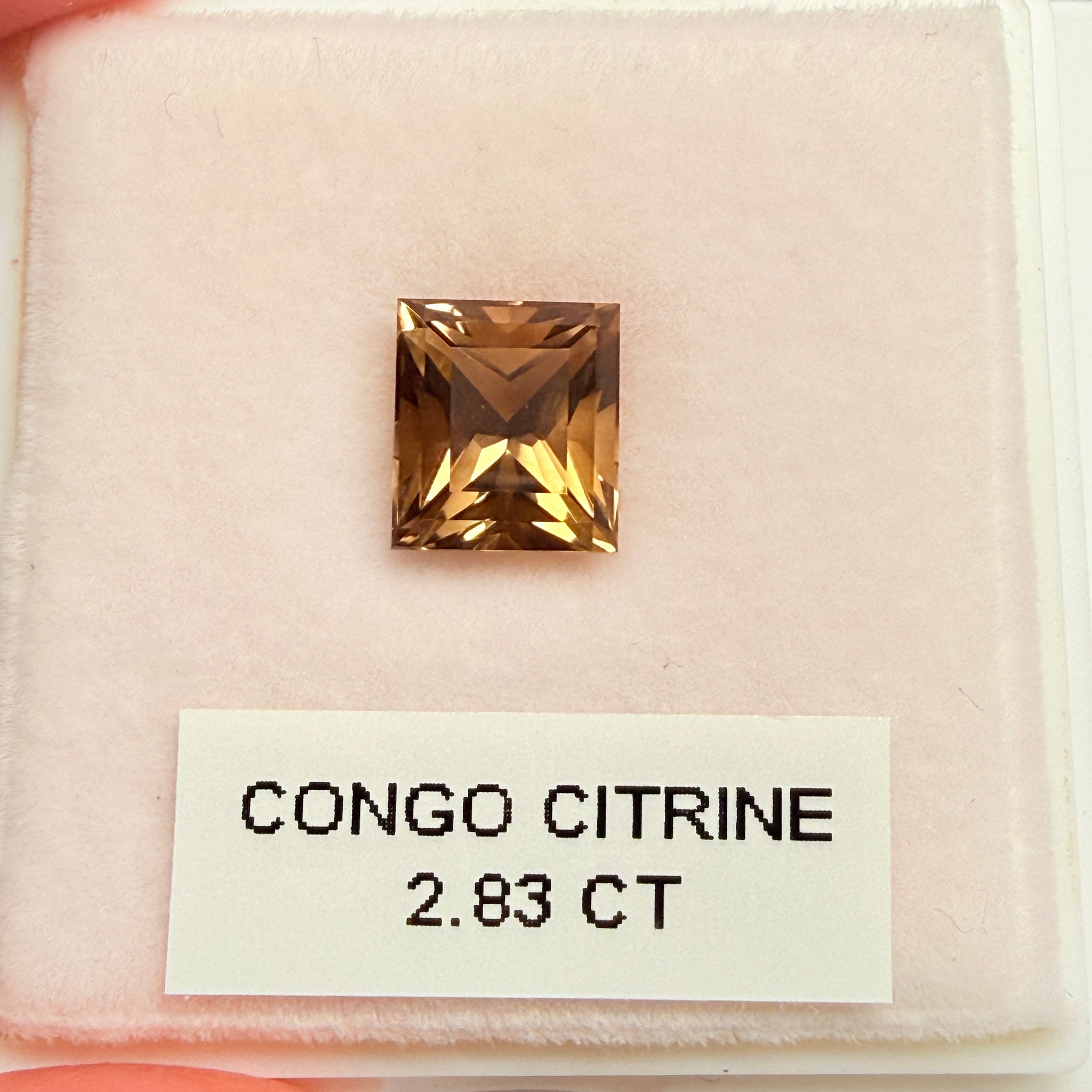 Congo Citrine, 2.83ct, Untreated Unheated