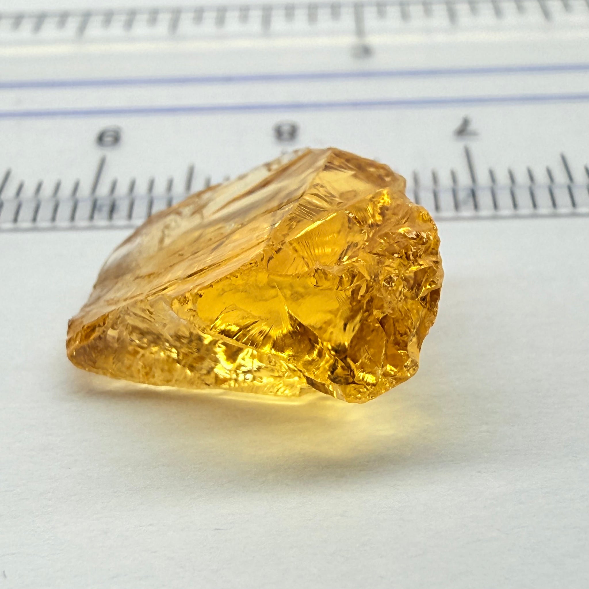 Citrine, 9.41ct, Zambia, Untreated Unheated, VVS-IF, flat shape
