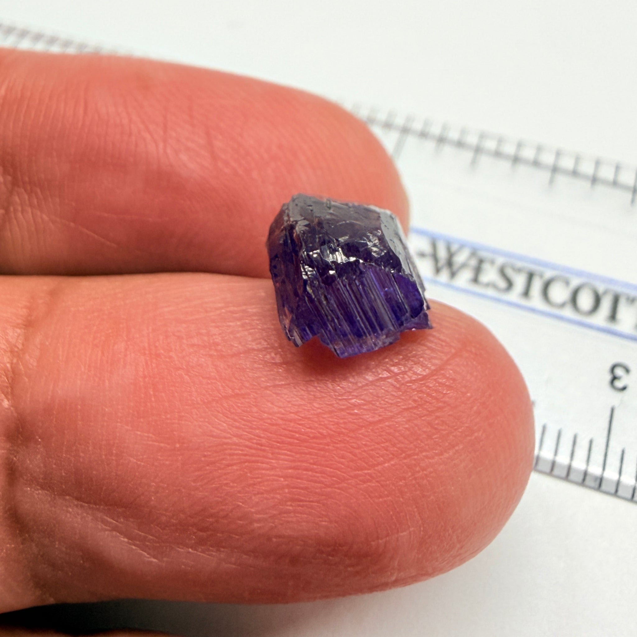 Tanzanite Crystal, 3.87ct, Tanzania, Untreated Unheated