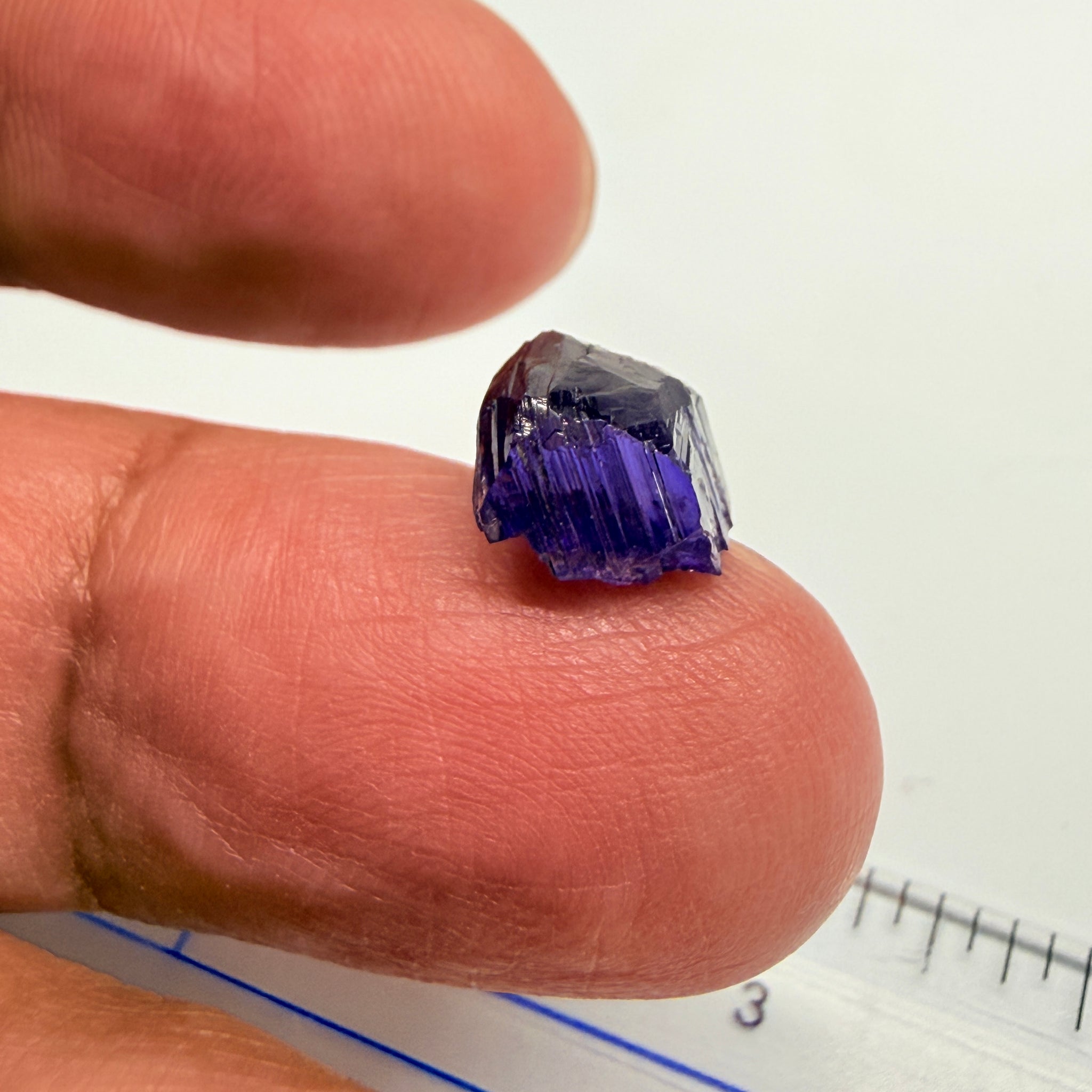 Tanzanite Crystal, 3.87ct, Tanzania, Untreated Unheated