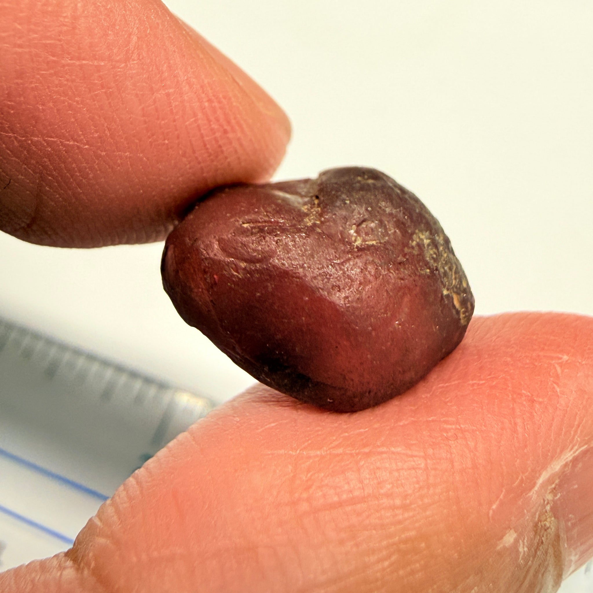 Lindi Garnet, 17.61ct, Lindi, Tanzania, Untreated Unheated, no inclusions, just has a bit of silk inside