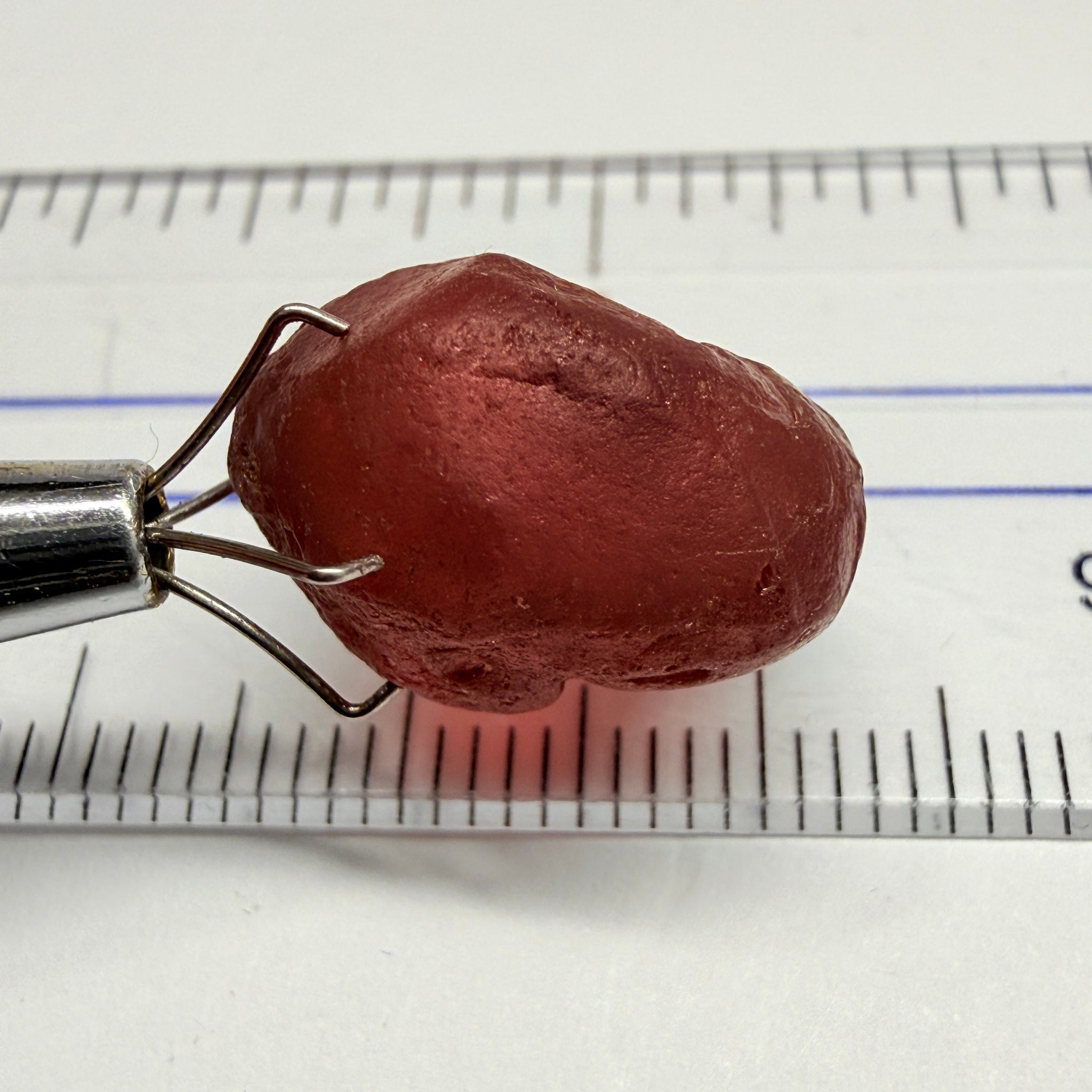 Lindi Garnet, 17.61ct, Lindi, Tanzania, Untreated Unheated, no inclusions, just has a bit of silk inside