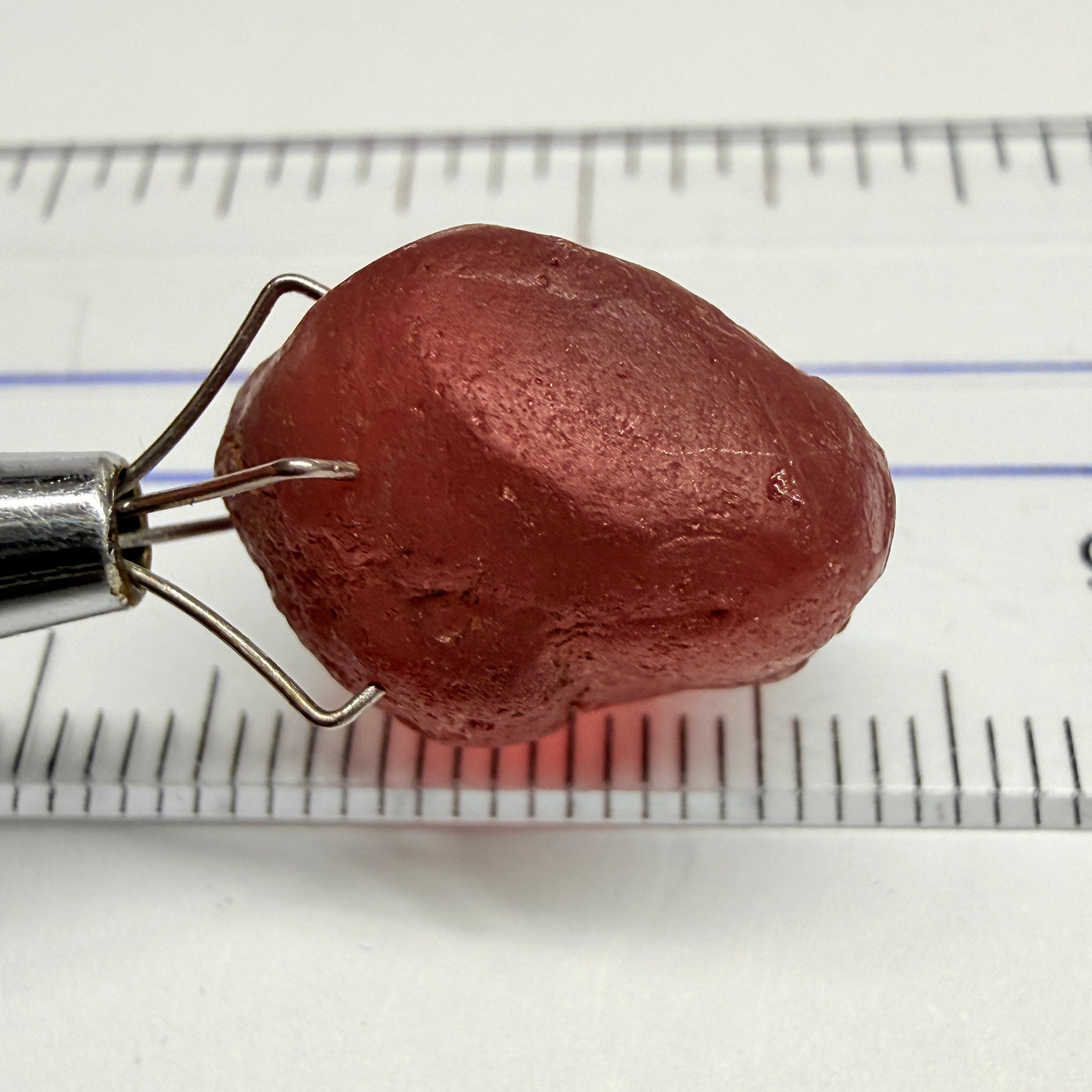 Lindi Garnet, 17.61ct, Lindi, Tanzania, Untreated Unheated, no inclusions, just has a bit of silk inside