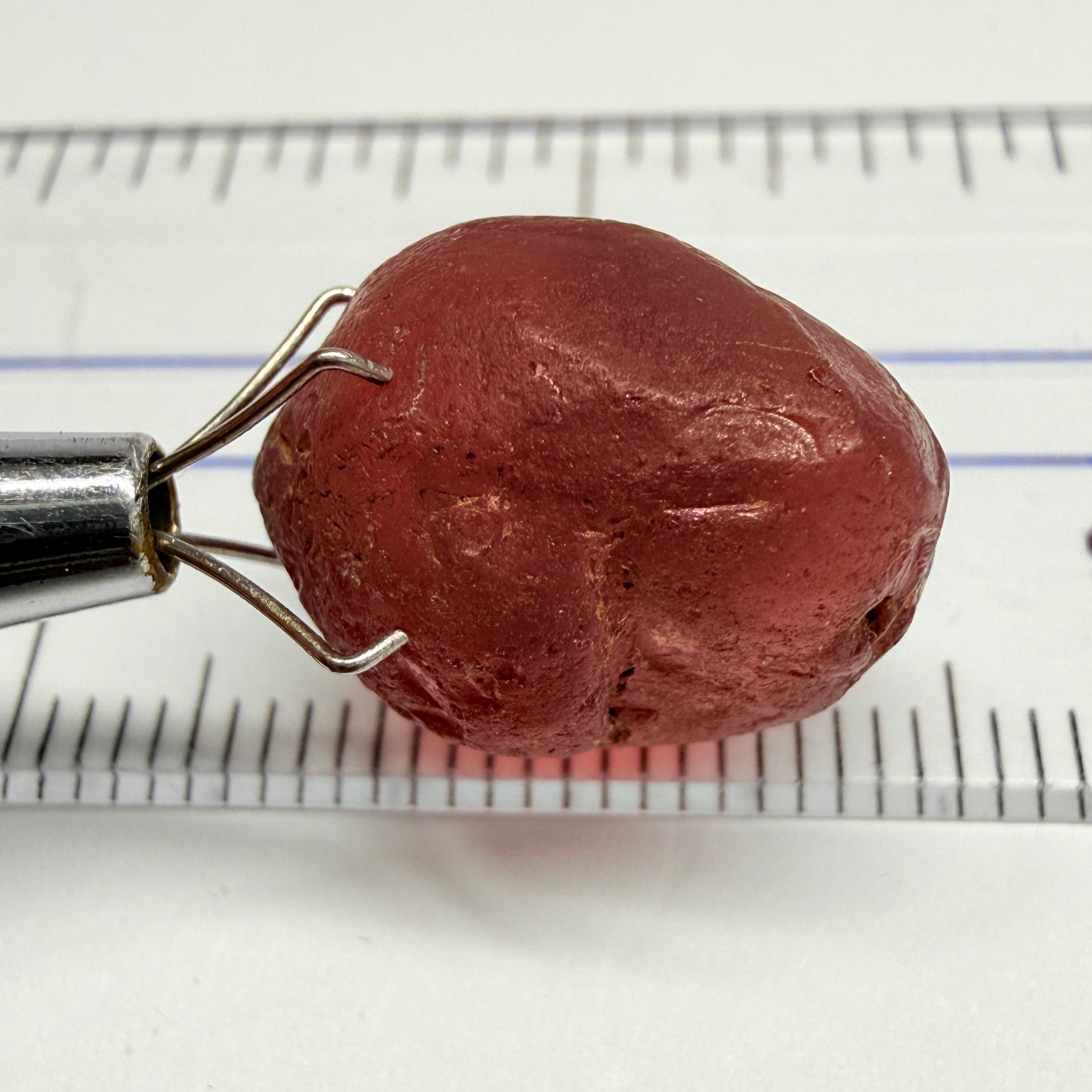 Lindi Garnet, 17.61ct, Lindi, Tanzania, Untreated Unheated, no inclusions, just has a bit of silk inside